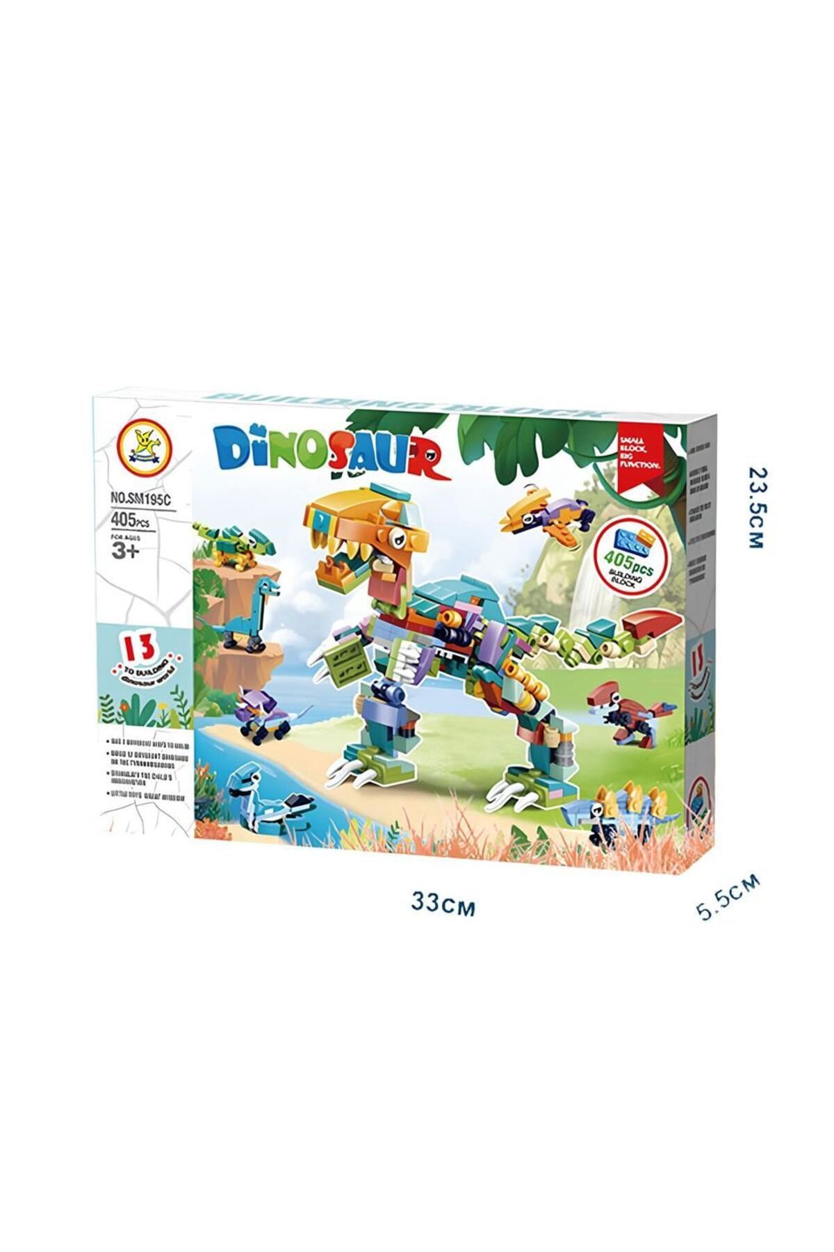 Kızılkaya Oyuncak SM195C Lego Dinozorlar 405 Parça