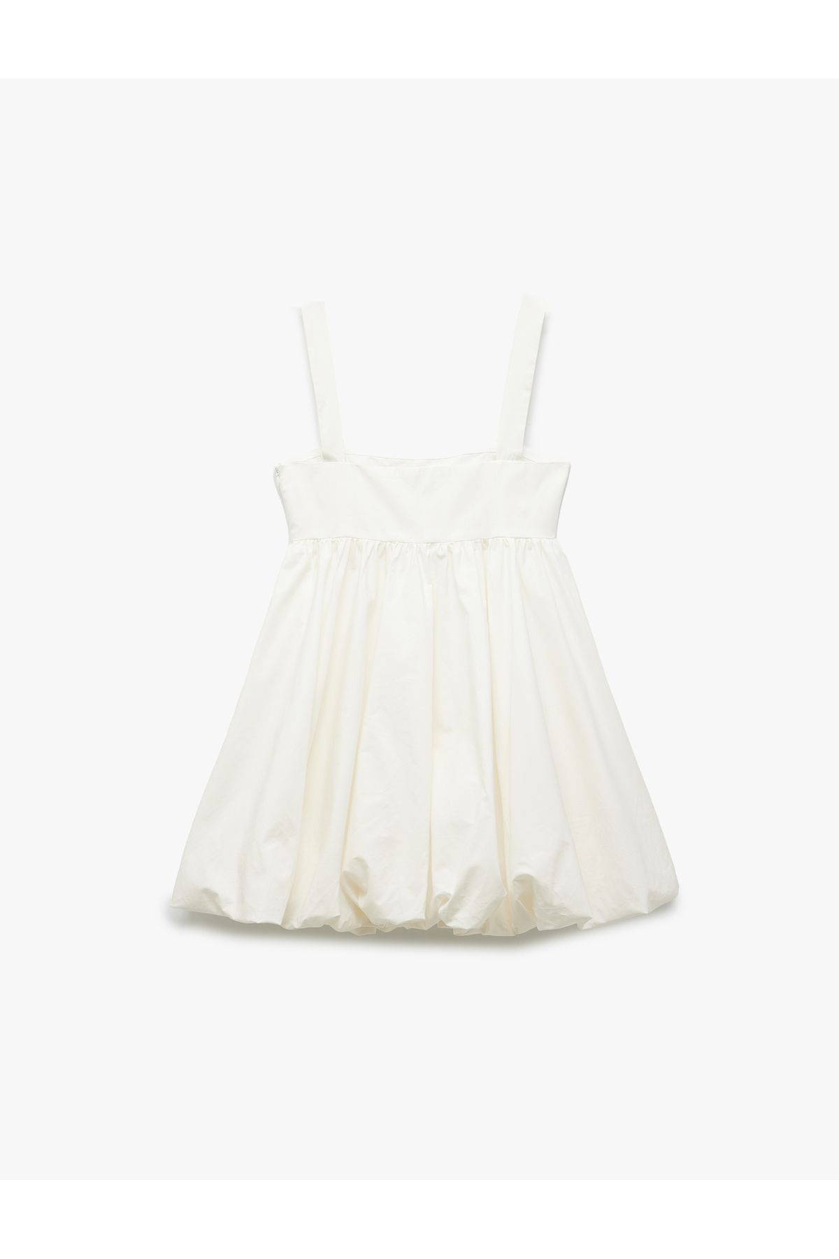 Koton-New Season Koton X Sibil Çetinkaya - Cotton Strap Mini Balloon Dress 2