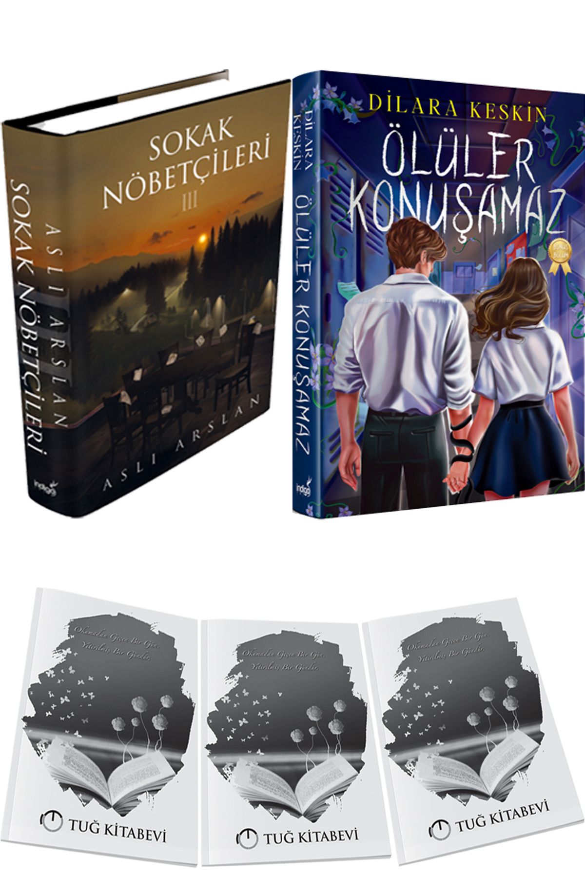 İndigo Kitap Sokak Nöbetçileri 3 Ciltli ve Ölüler Konuşamaz Yeni Ciltli + Hediyeli