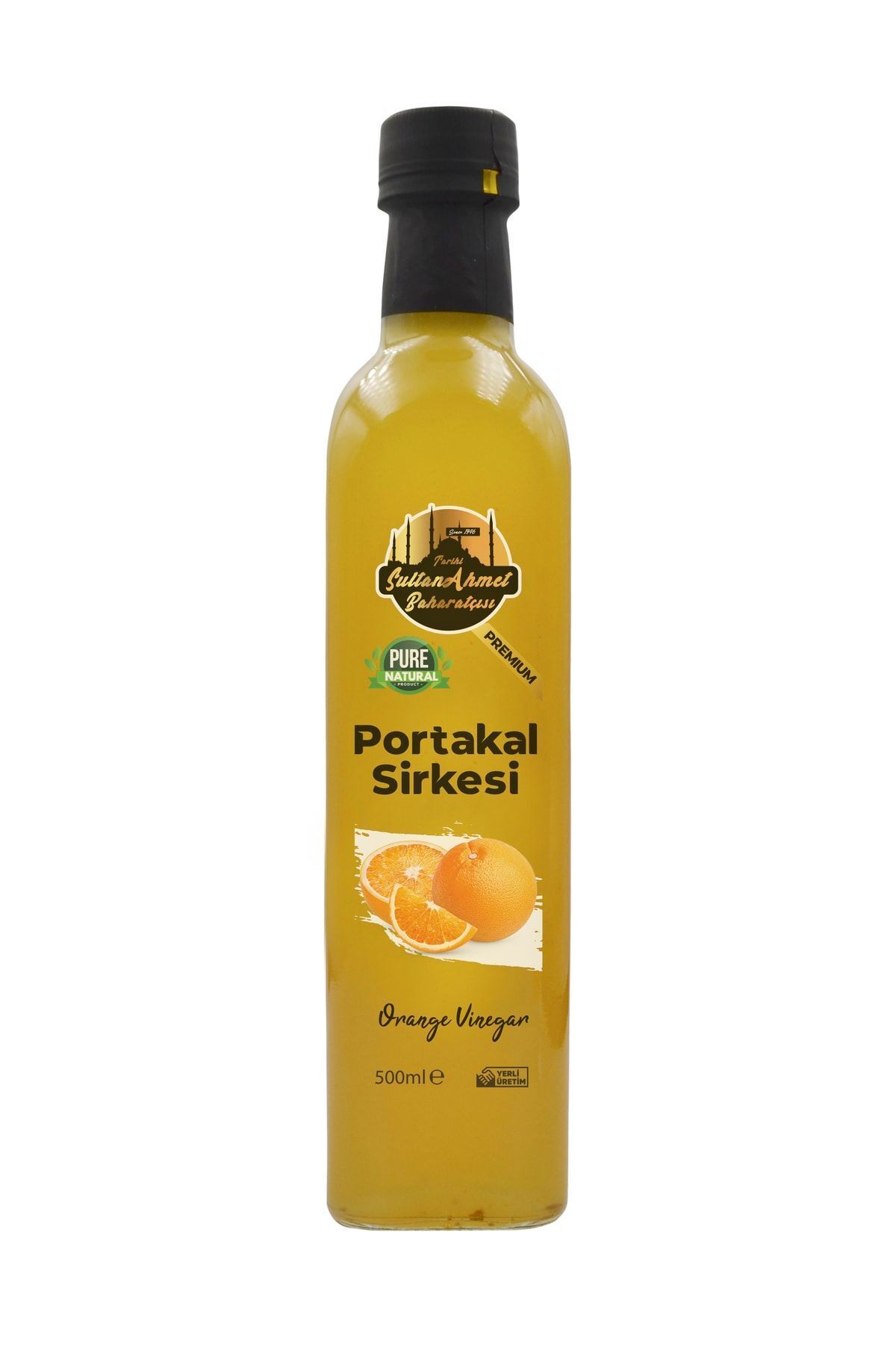 Tarihi SultanAhmet Baharatçısı Portalal Sirkesi %100 Katkısız Doğal 500 ml | Özel Üretim