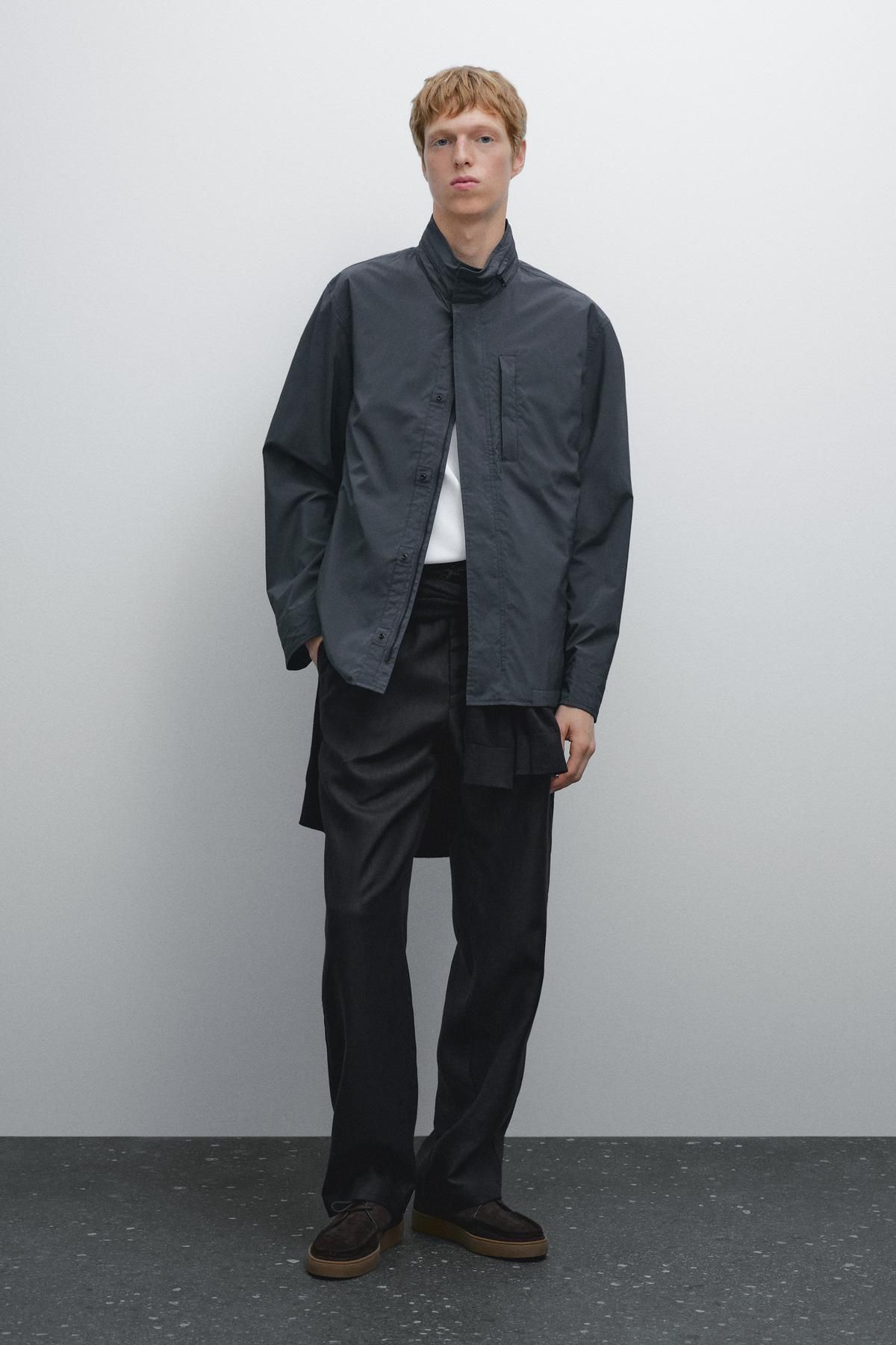 Massimo Dutti Teknik kumaş ceket