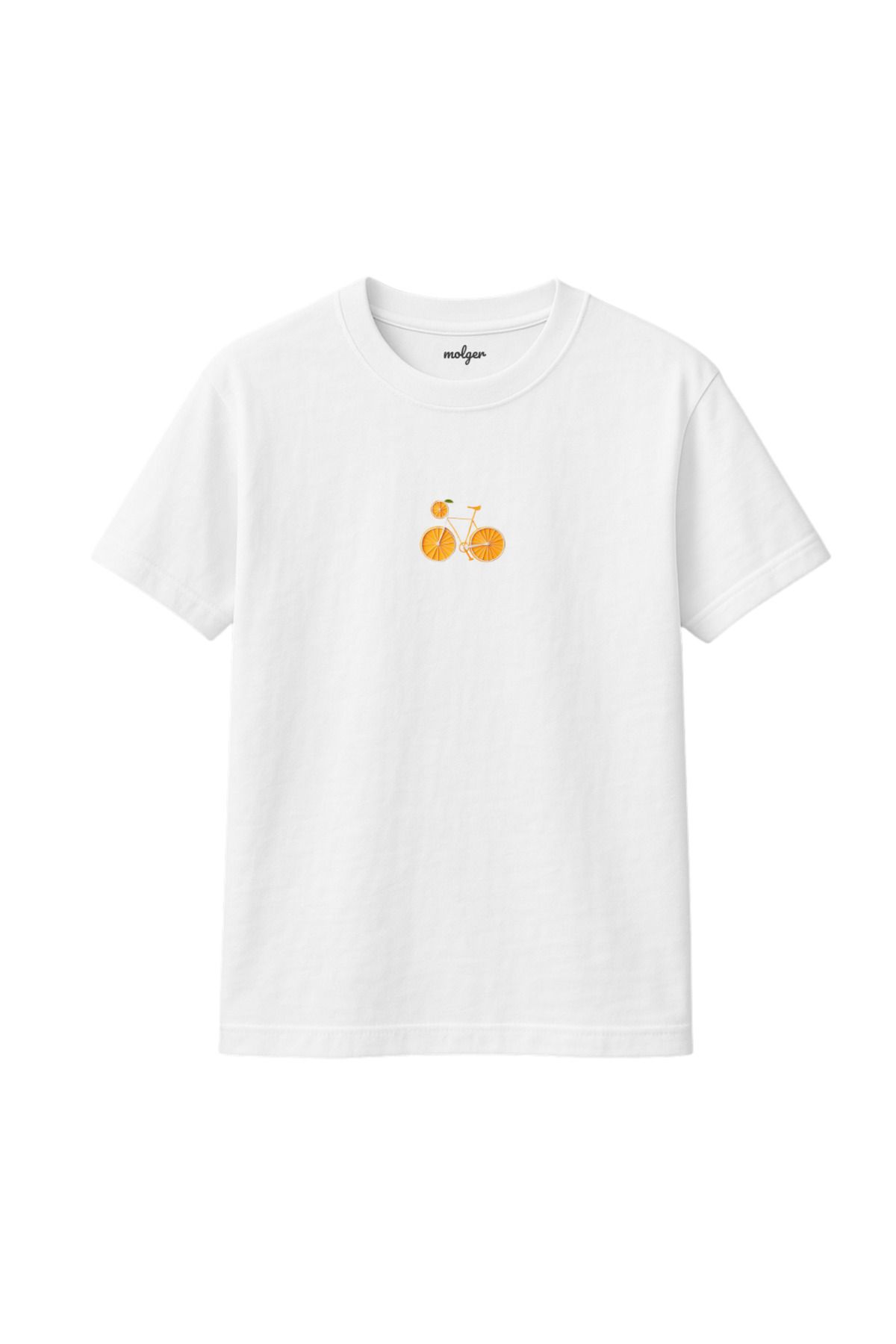 molger Orange Bike %100 Pamuk Regular Fit T-Shirt