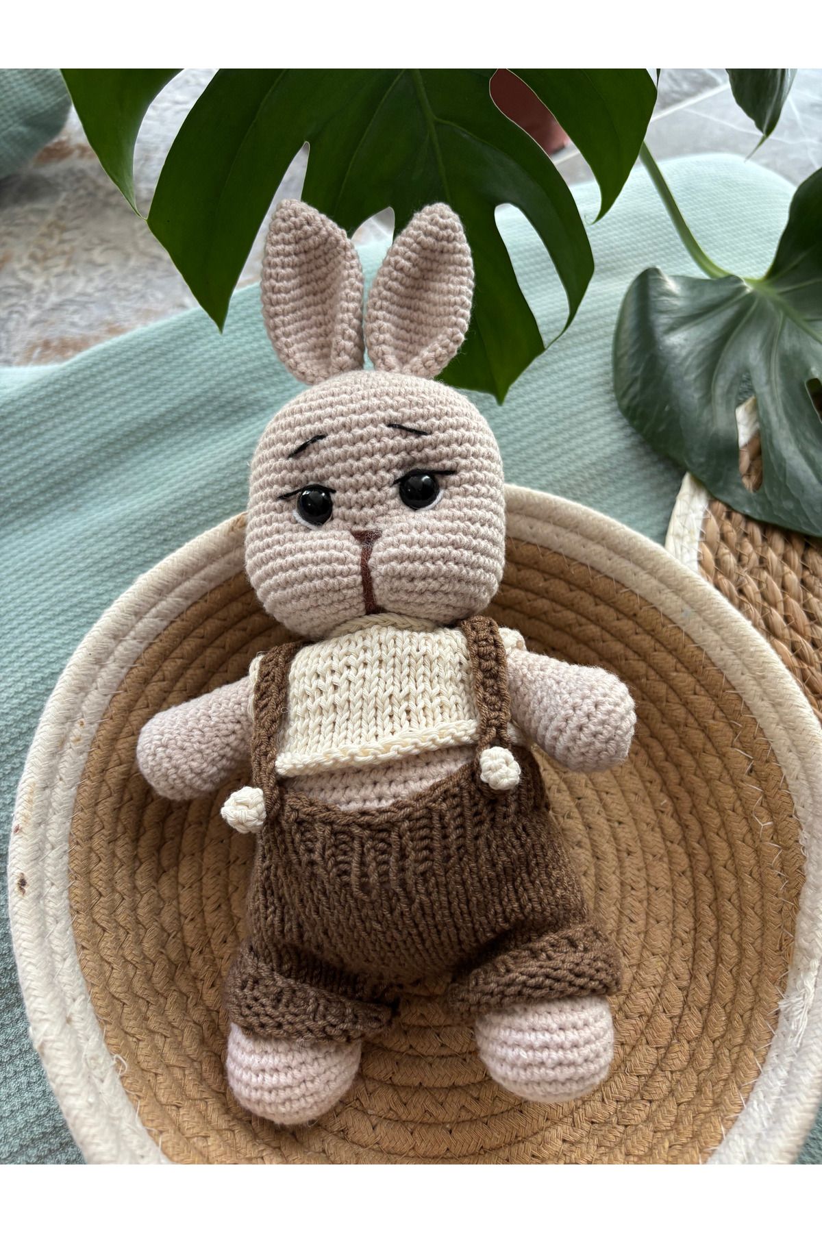 Aia&Co Amigurumi Örgü Oyuncak Uyku Arkadaşı Sevimli Tavşan