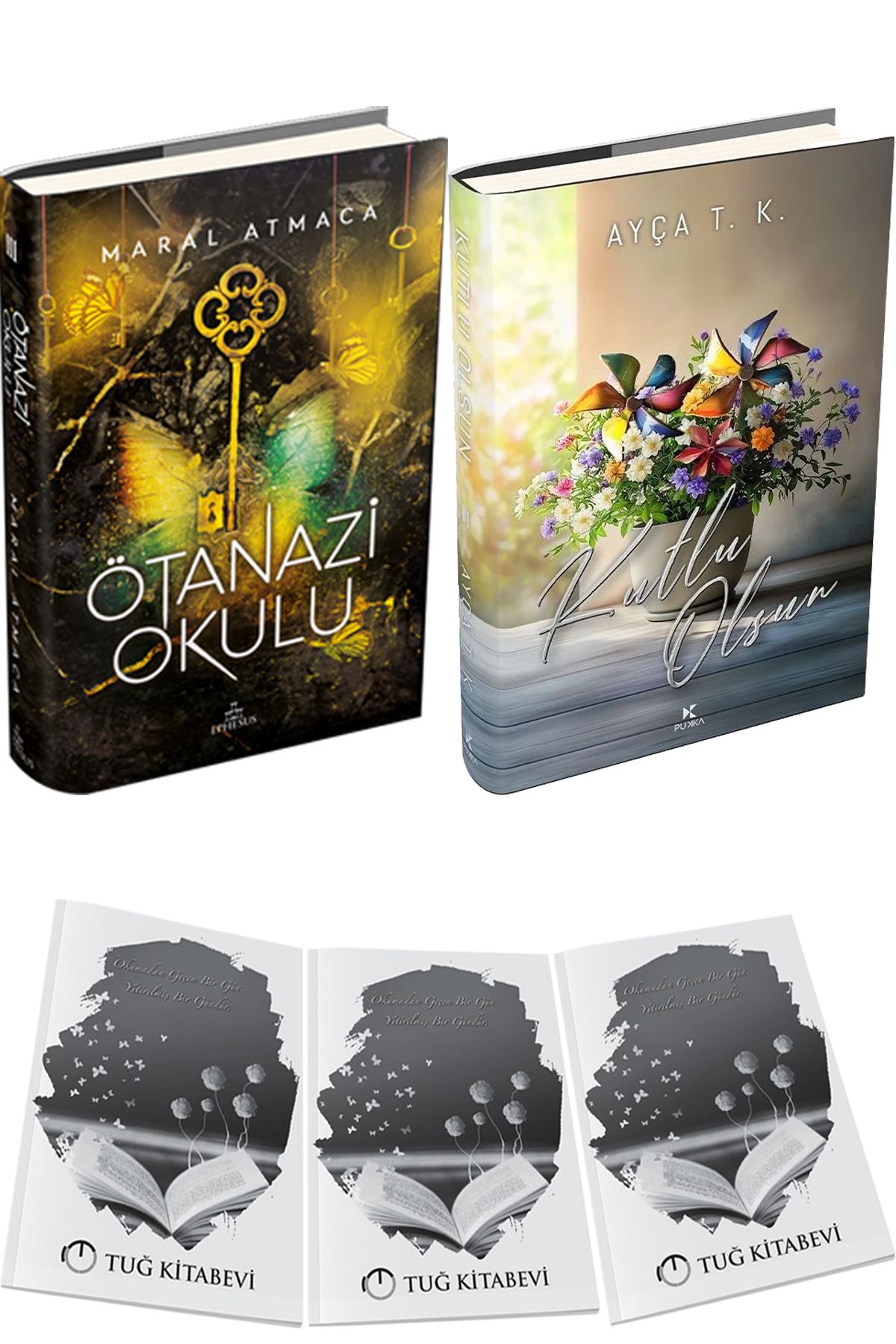 Ephesus Yayınları Ötanazi Okulu 3 Ciltli ve Kutlu Olsun 3 Ciltli + Hediyeli