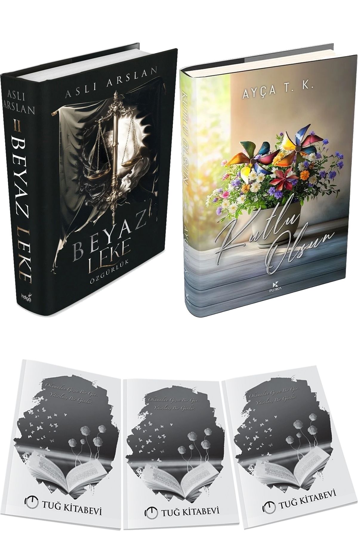 İndigo Kitap Beyaz Leke 2 Özgürlük Ciltli ve Kutlu Olsun 3 Ciltli + Hediyeli