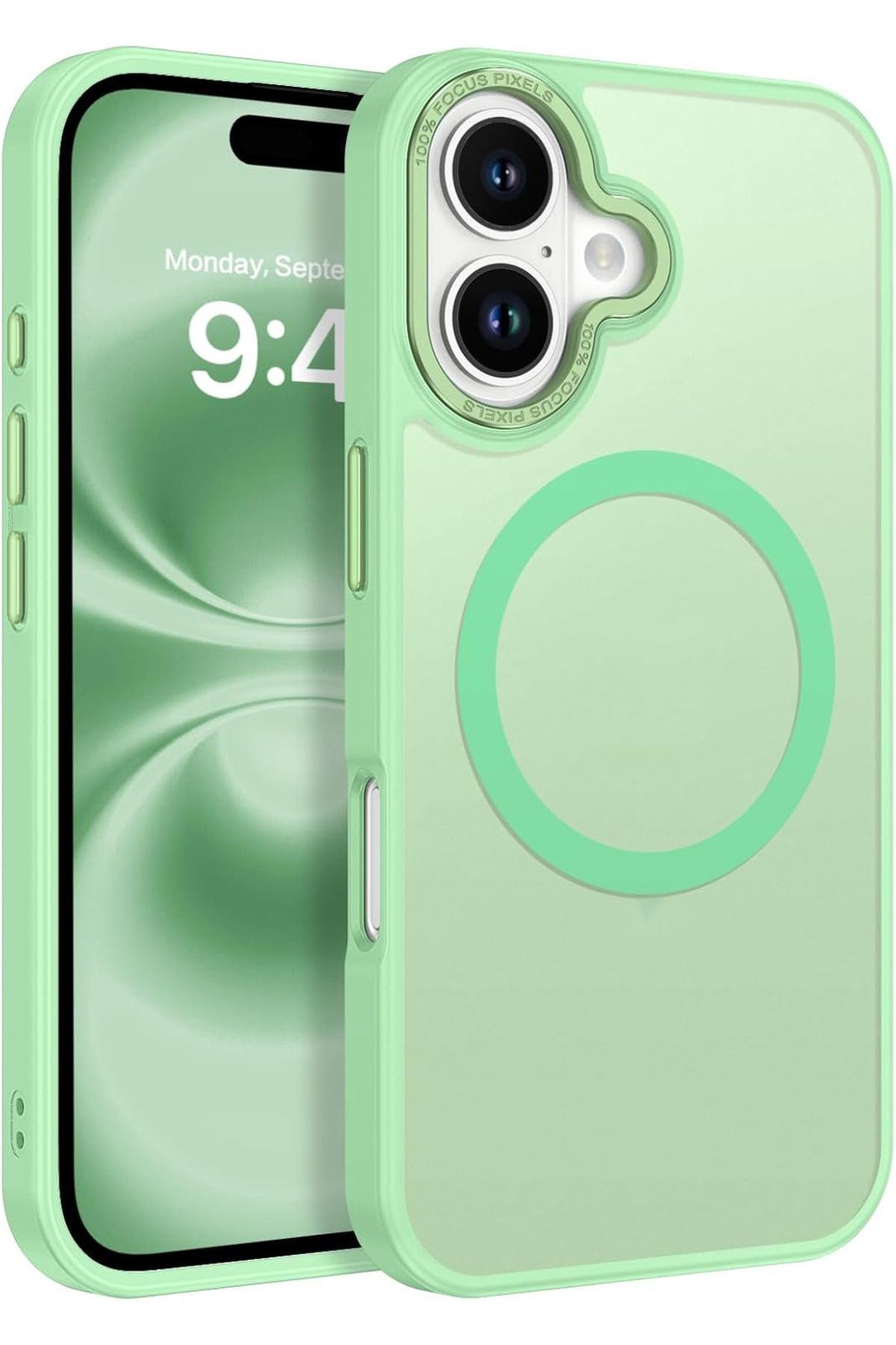 EDELFU iPhone 16 UYUMLU Parmak İzi Tutmayan Kapak Magsafeli Metal Kamera Korumalı Dayanıklı Kılıf