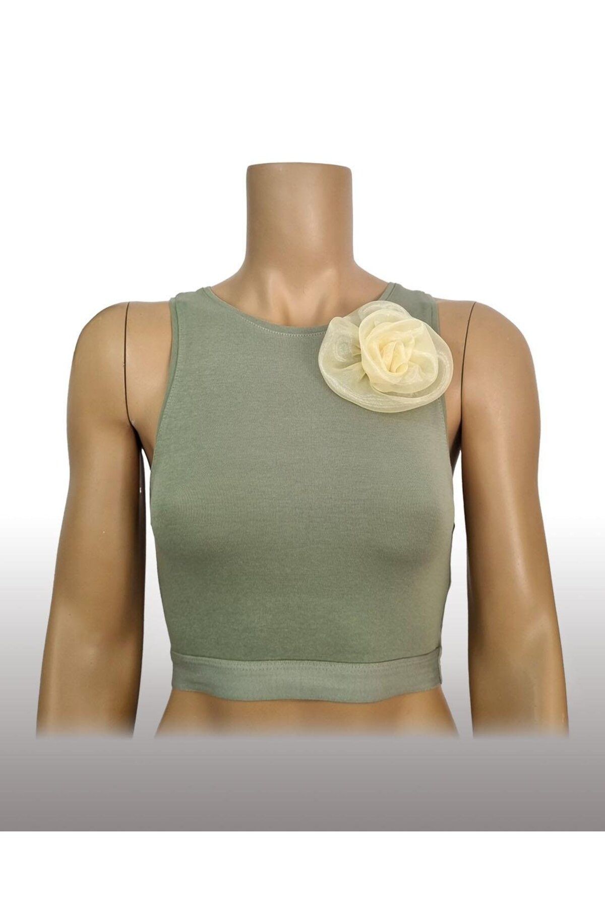 LOLATUNE Lovely Basıc Kadın Tshırt - Crop Top