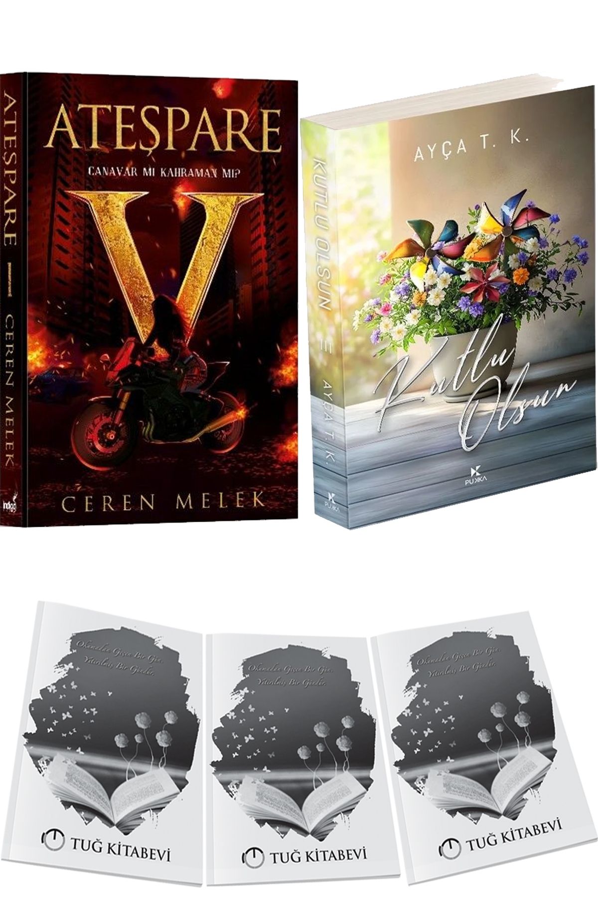 İndigo Kitap Ateşpare 1 Canavar mı Kahraman mı? Ceren Melek ve Kutlu Olsun 3 + Hediyeli