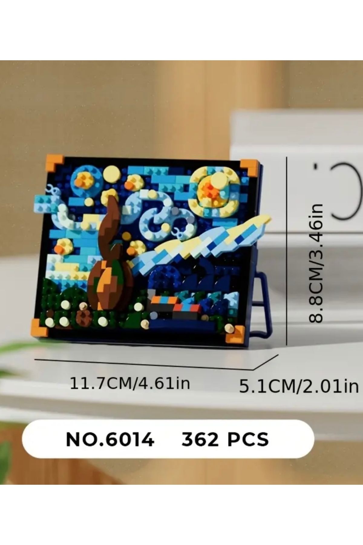 ZephiaStore Yıldızlı Gece Tablosu Yapı Blokları Tablo Bricks Legolar