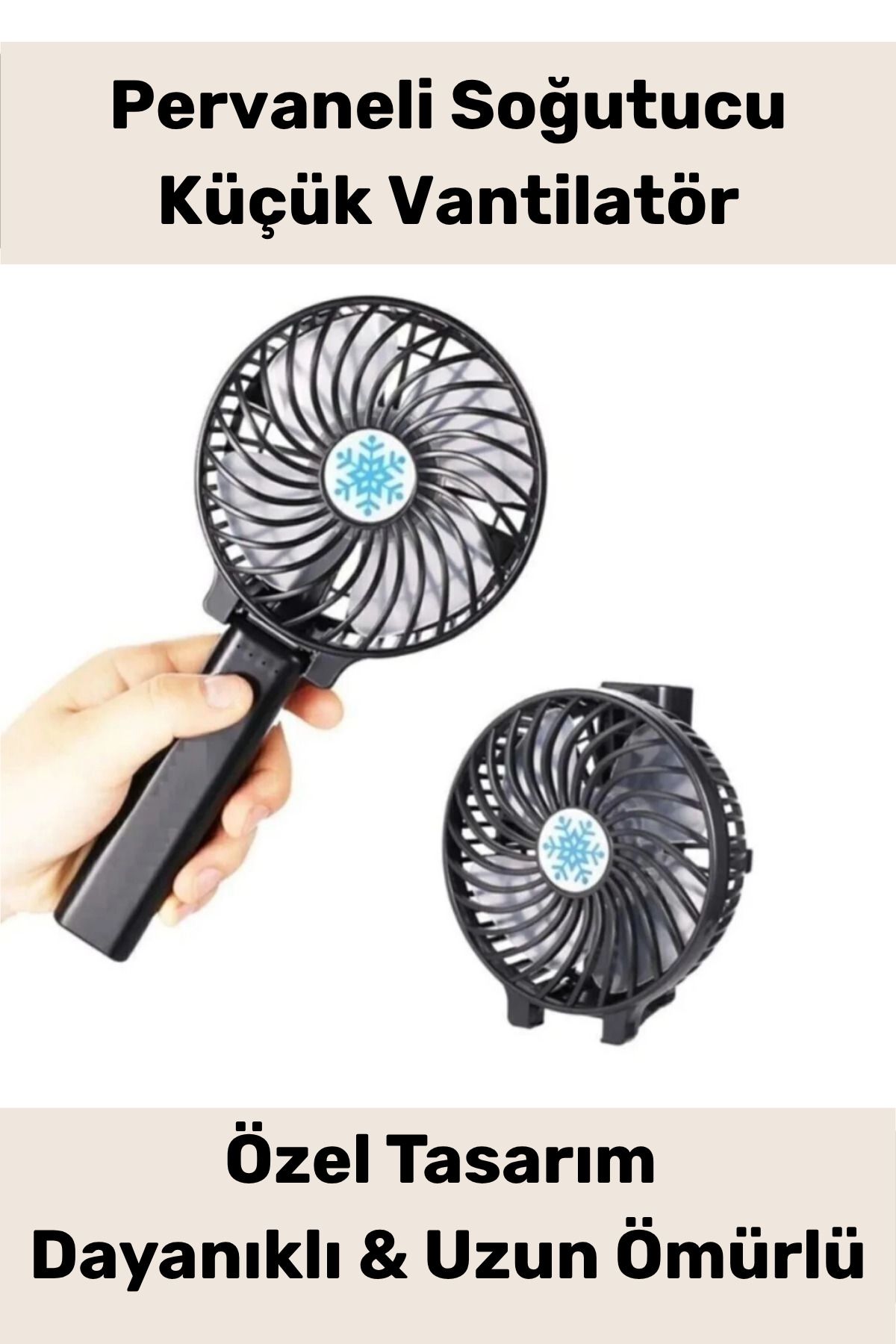 PeraNova Özel Üretim Cep Boyu Usb Şarjlı 3 Kademeli Sessiz Taşınabilir Mini Fan Pervaneli Soğutucu Vantilatör