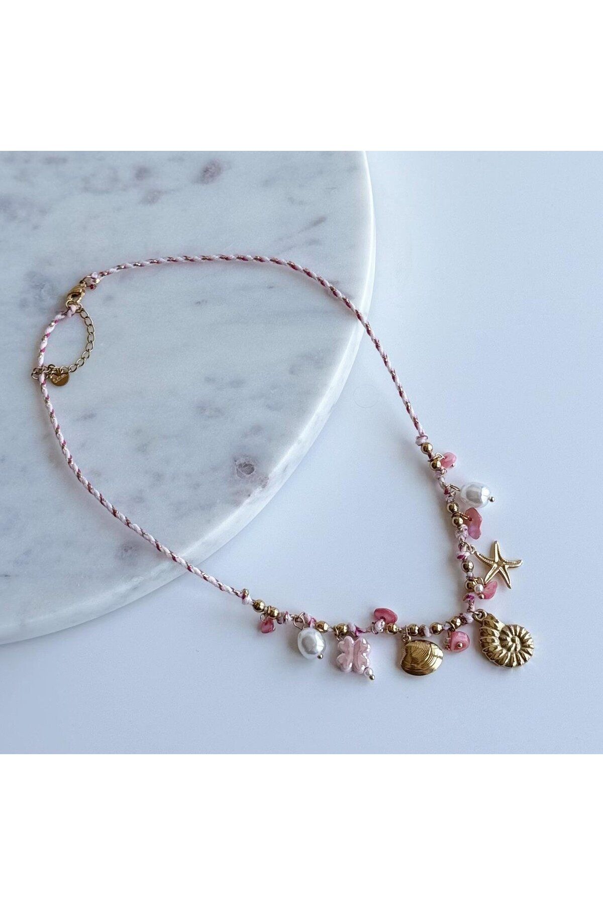 Venus Design Renkli Deniz Kabuğu Charm Kolye