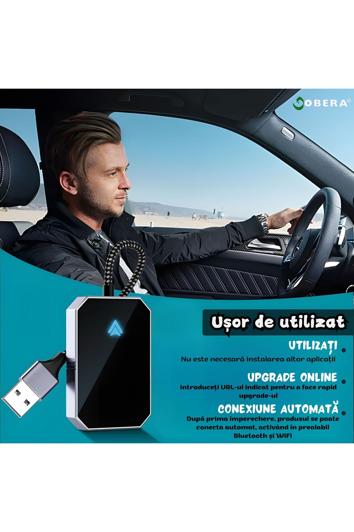 goBERA-Wireless Androidauto Module, Cars With Factory Android Auto Via Cable, Minimum Android 11 4