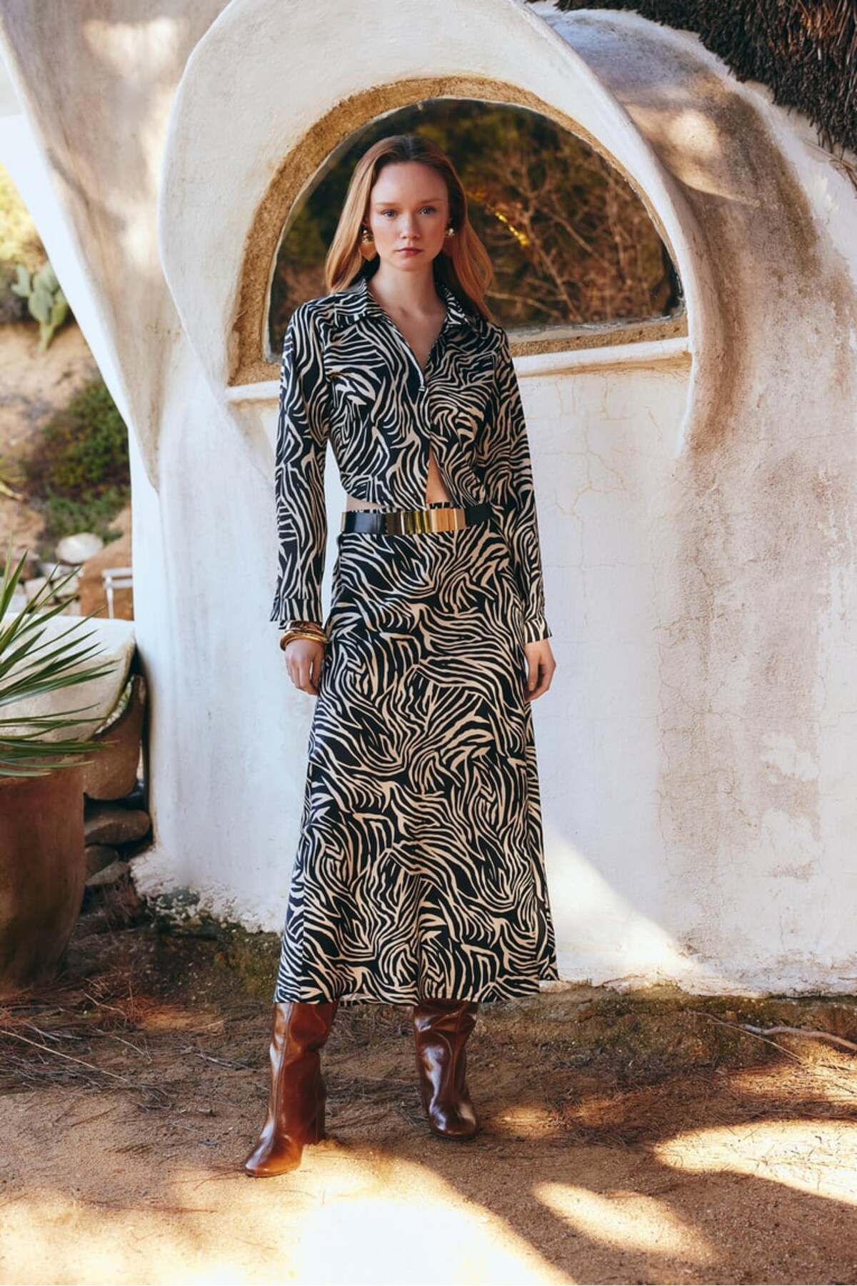 HİLALAKSESUAR10 ZEBRA DESEN İKİLİ ETEK TAKIM