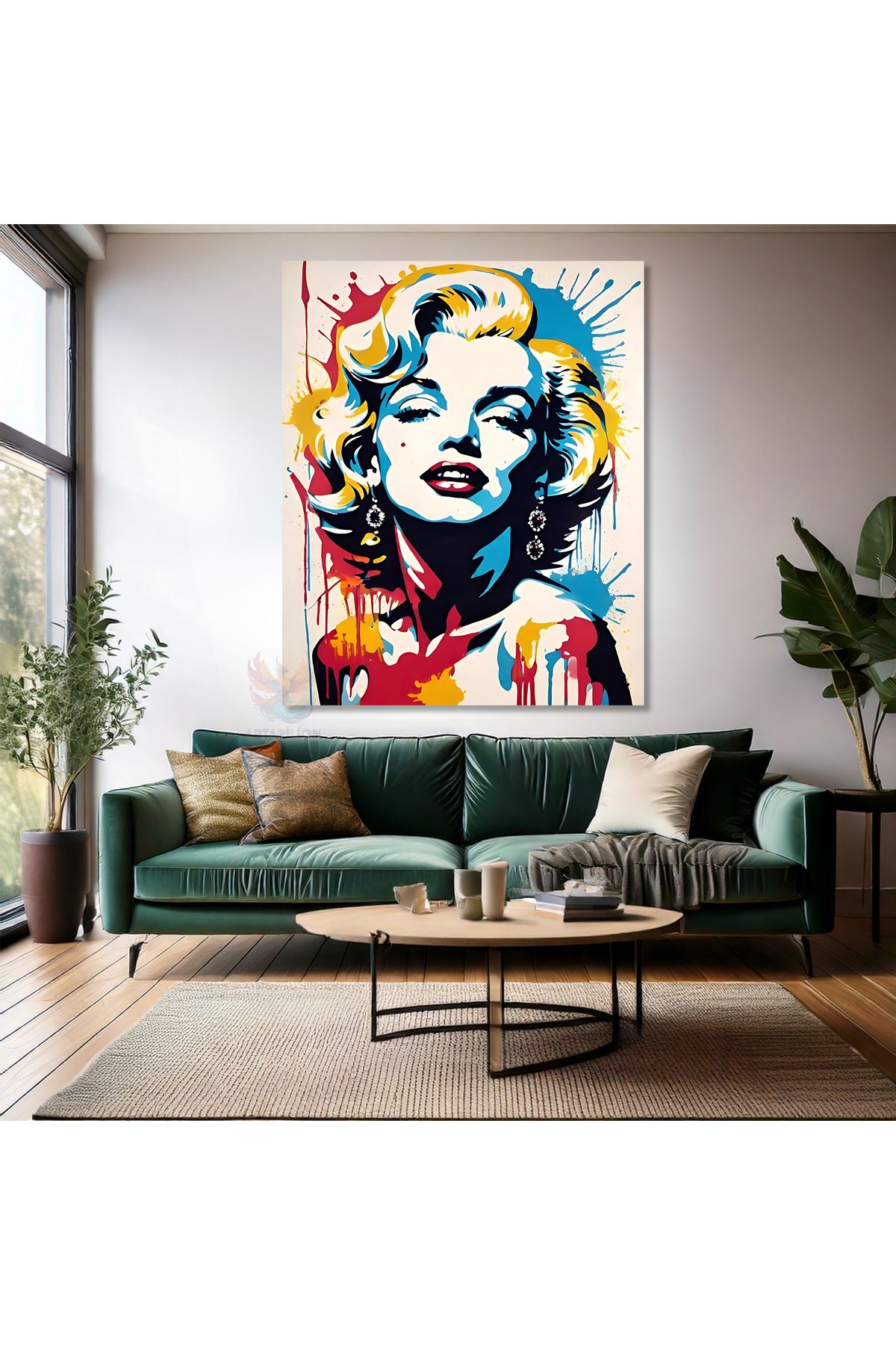 Artarilion Soyut Tasarım Duvar Tablosu Marilyn Monroe Kanvas Tablo Dijital Baskı Ofis Ev Tablosu