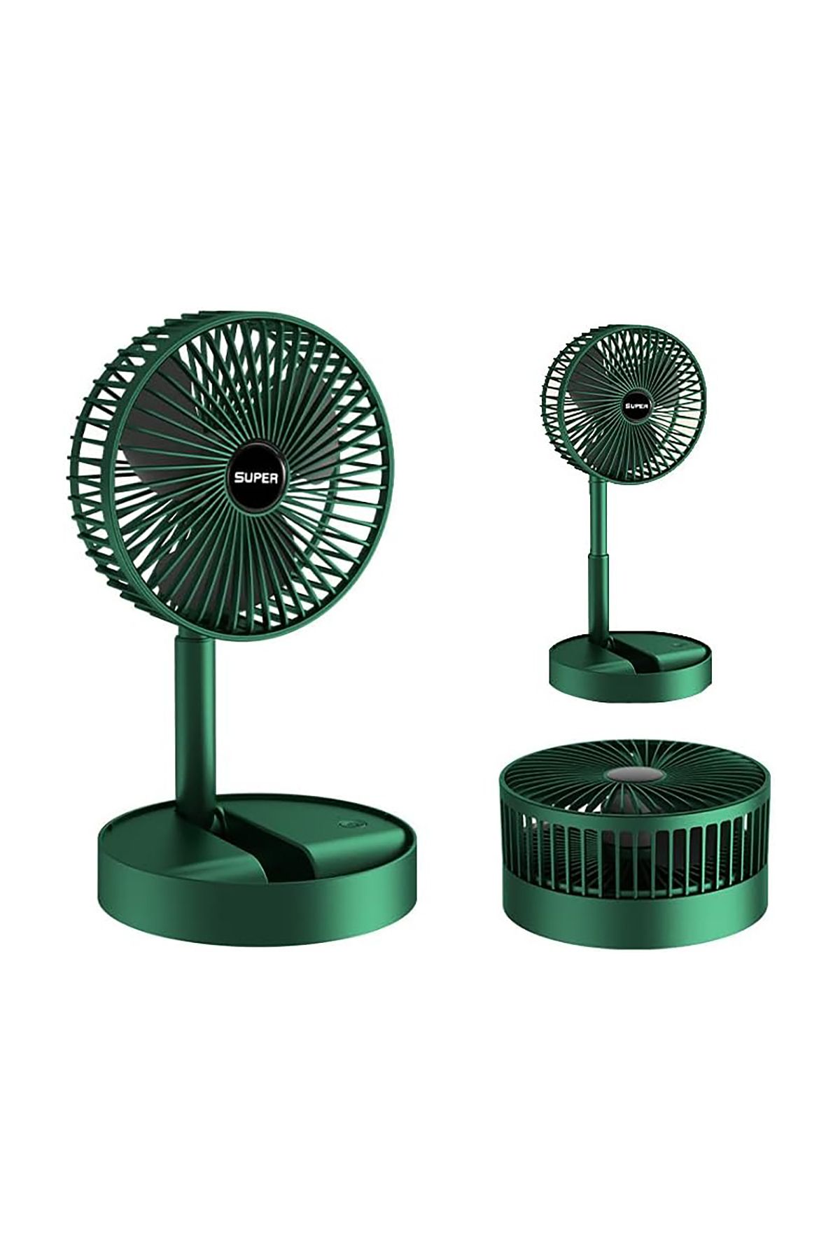 Kensa Masaüstü Vantilatör Şarjlı Vantilatör 3 Kademeli Vantilatör Fan Masa Üstü Kompakt Vantilatör