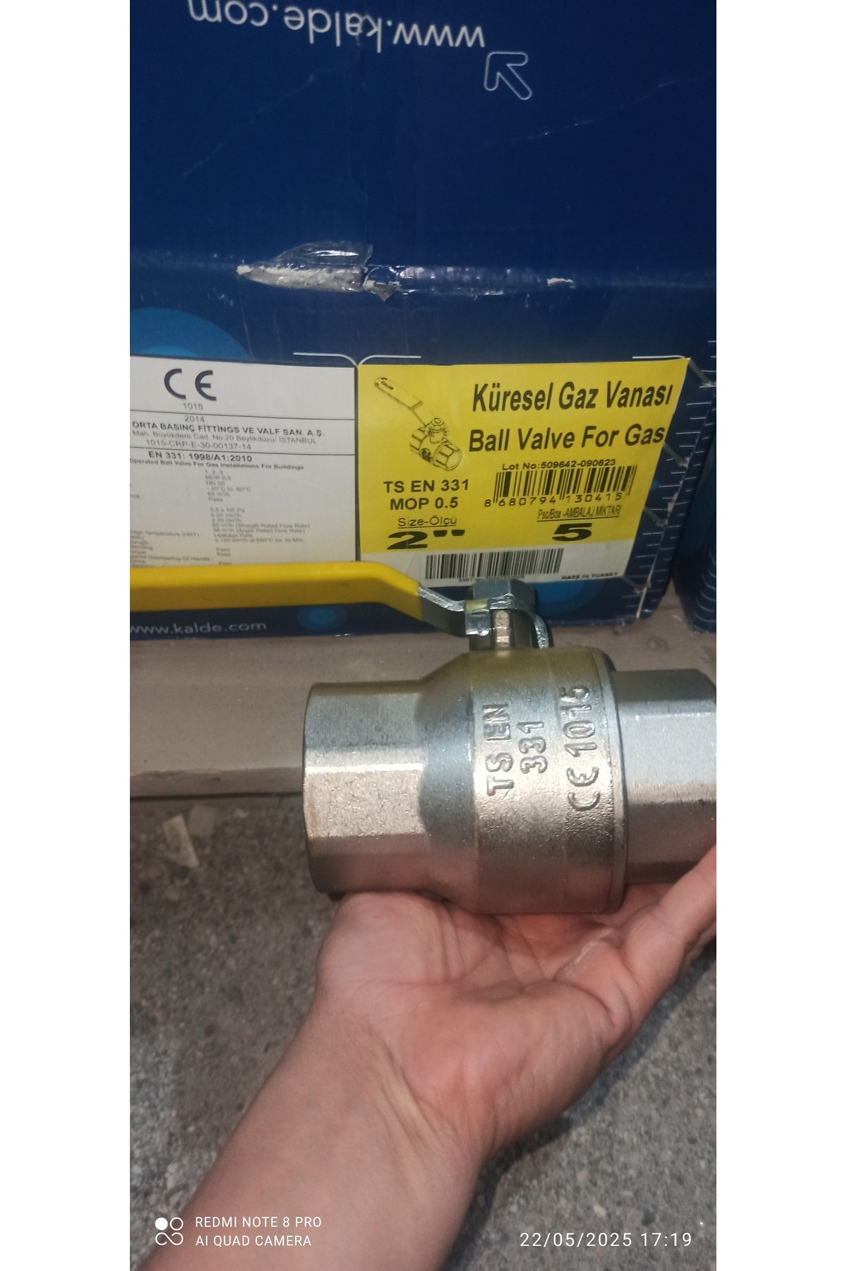 KALDE DOĞALGAZ VANASI 2LİK
