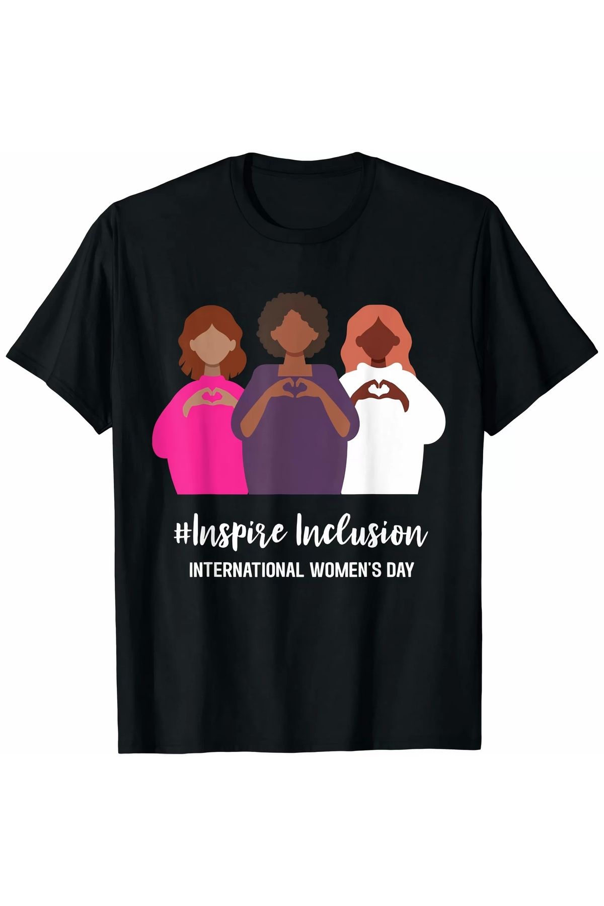 CanselButik 8 Mart Dünya Kadınlar Günü İçin Özel Baskılı T-shirt - Siyah