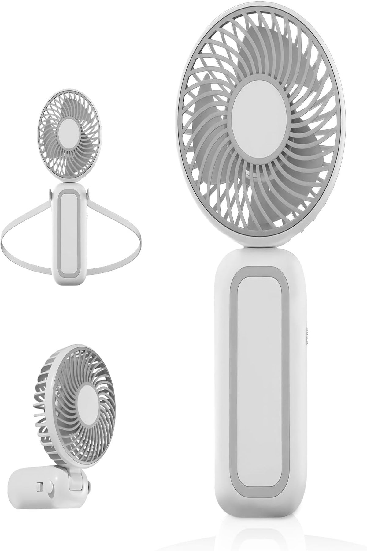 Hyd Mini Fan Çok Fonksiyonlu Katlanır Boyun Askılıklı Taşınabilir Masaüstü USB Fan Vantilatör