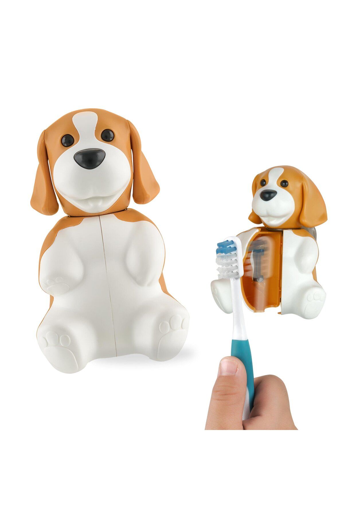 ROCS DİŞ Flipper Hijyenik Diş Fırçası Kabı Köpek