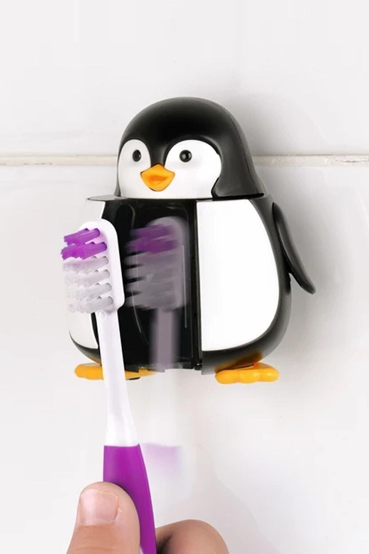 ROCS DİŞ Flipper Hijyenik Diş Fırçası Kabı Penguen