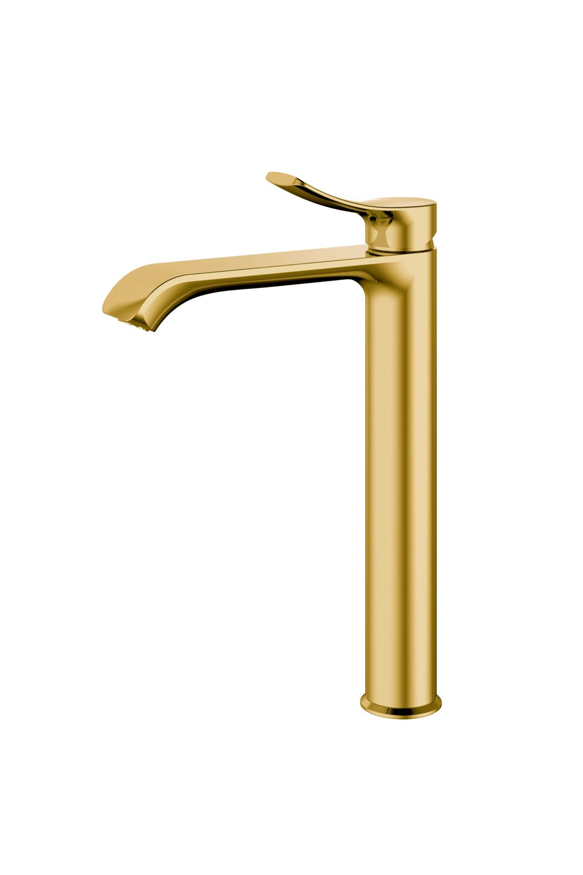 Valtemo Valero VM-1214 Lavabo Bataryası Yüksek Fırçalı Altın