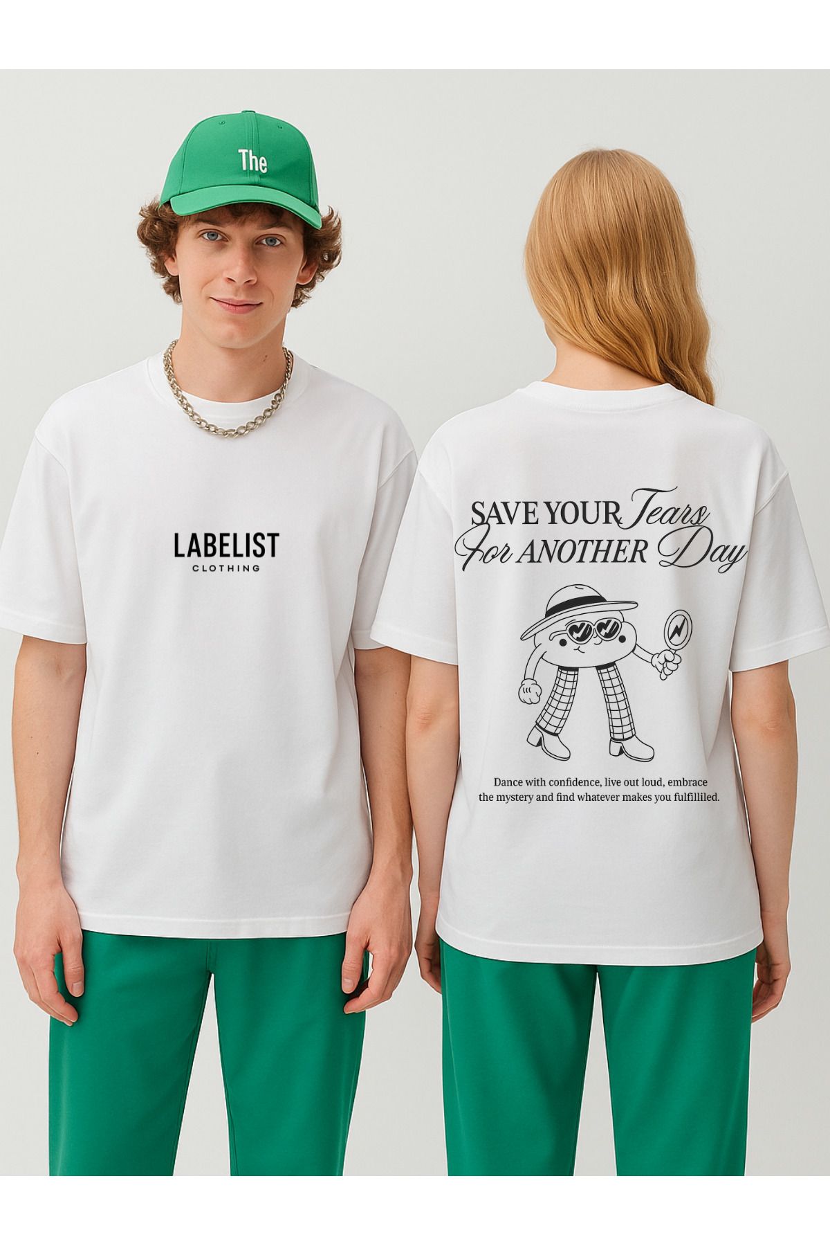 LABELIST CLOTHING UNISEX OVERSIZE SAVE YOUR SIRT BASKILI T-SHIRT