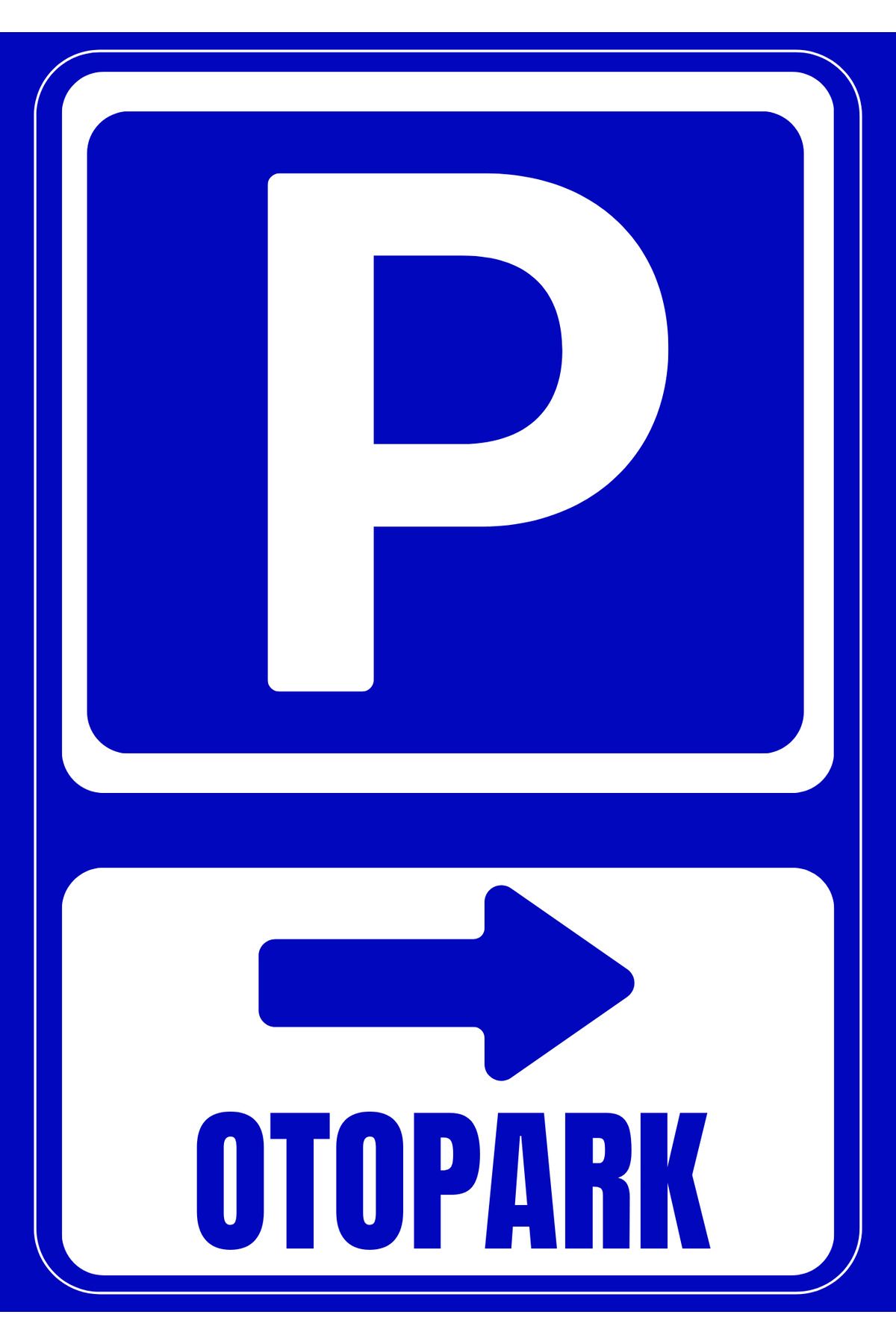 Girl Power 35 x 50 Otopark Sağ Yön Folyo Baskı Sticker Uyarı Levhası