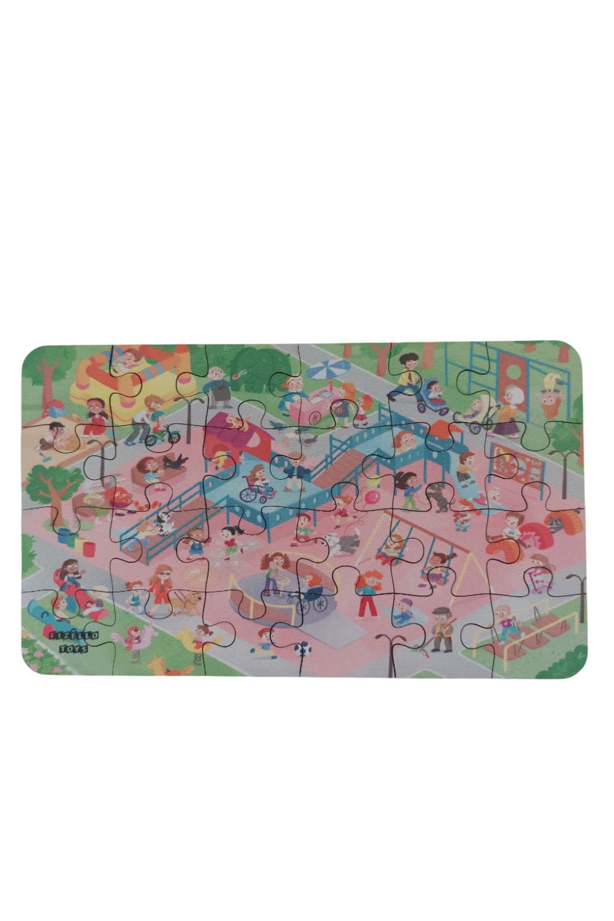 Fizello Playground - Çocuk Parkı / Small Puzzle 3-7 Yaş 24 Parça