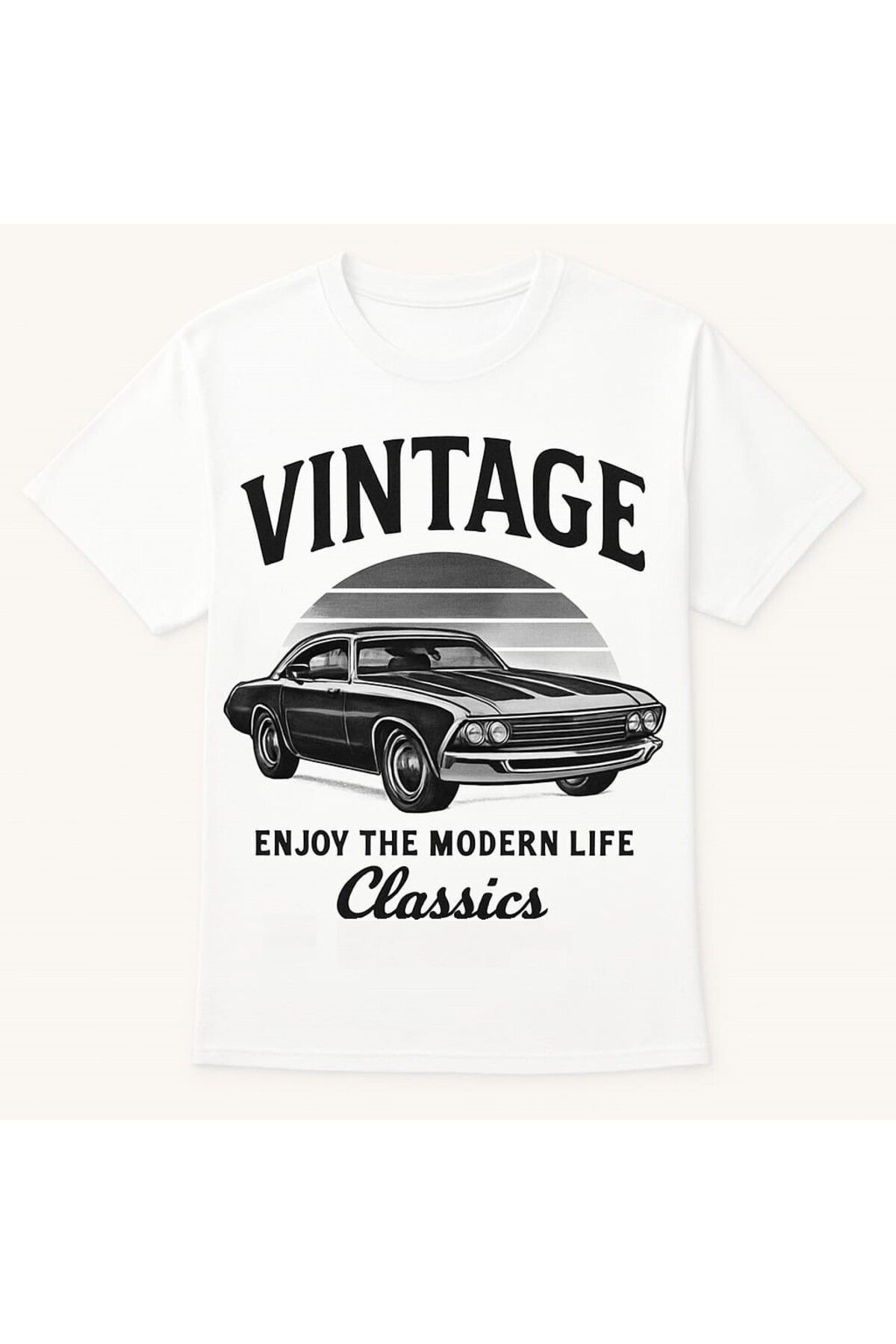 MAGORS GraffTee Unisex Vintage Baskılı Geniş Kesim Pamuklu Bisiklet Yaka T-shirt
