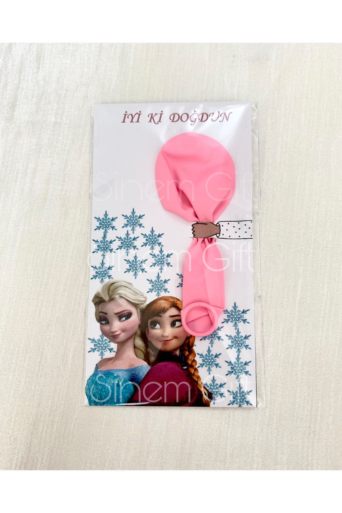 Sinem Gift 20 Adet Doğum Günü Hediyelik Balon - Elsa Anna Konseptli Hediyelik - Kız ÇocukHediyesi