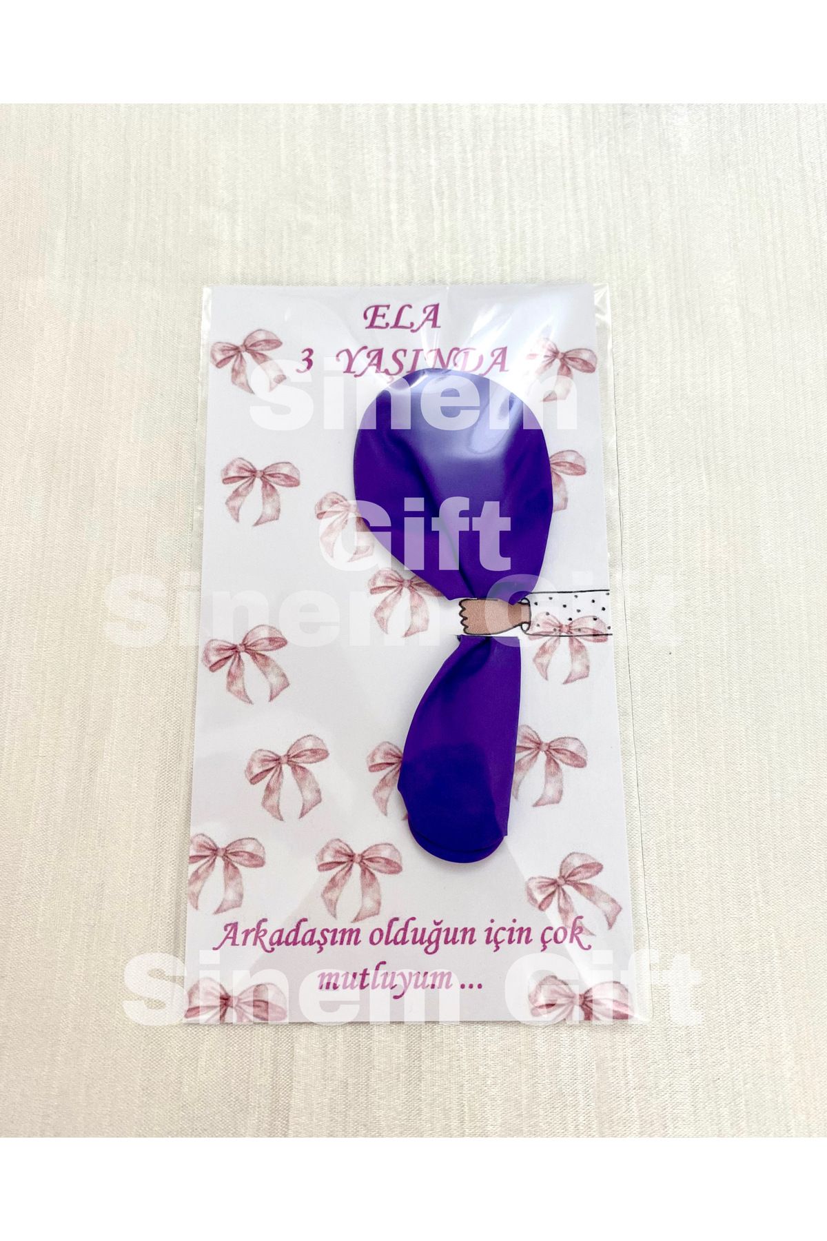 Sinem Gift 20 Adet Doğum Günü Hediyelik Balon - Pembe Konseptli Hediyelik -Kız Çocuk Hediyesi