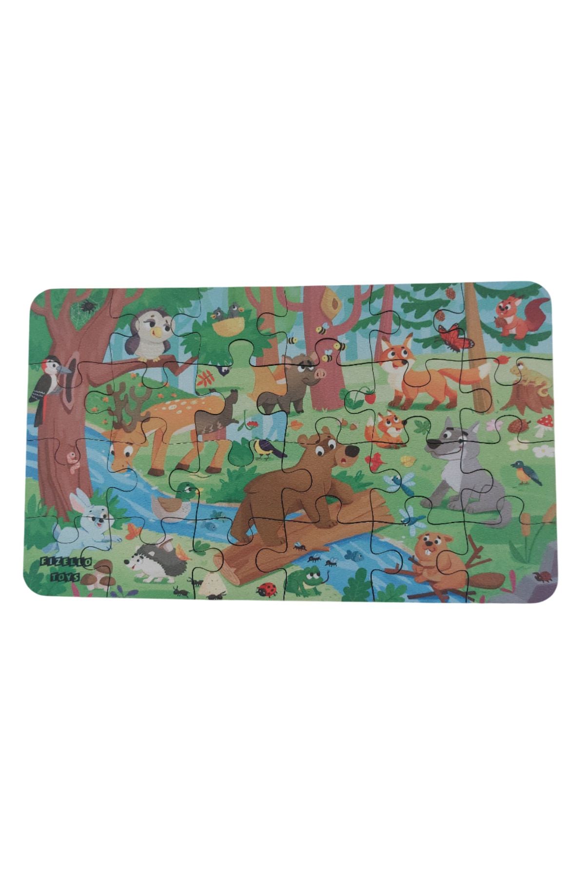 Fizello Animals In The Forest - Ormandaki Hayvanlar / Small Puzzle 3-7 Yaş 24 Parça