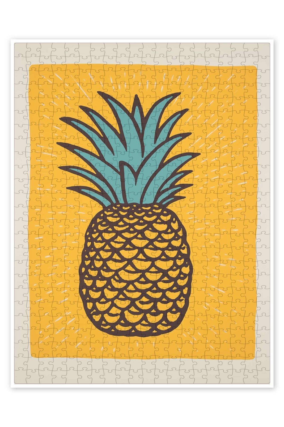 Jeronkarji Retro Ananas 500 Parça Puzzle Yapboz Mutfak Temalı Yetişkinler için