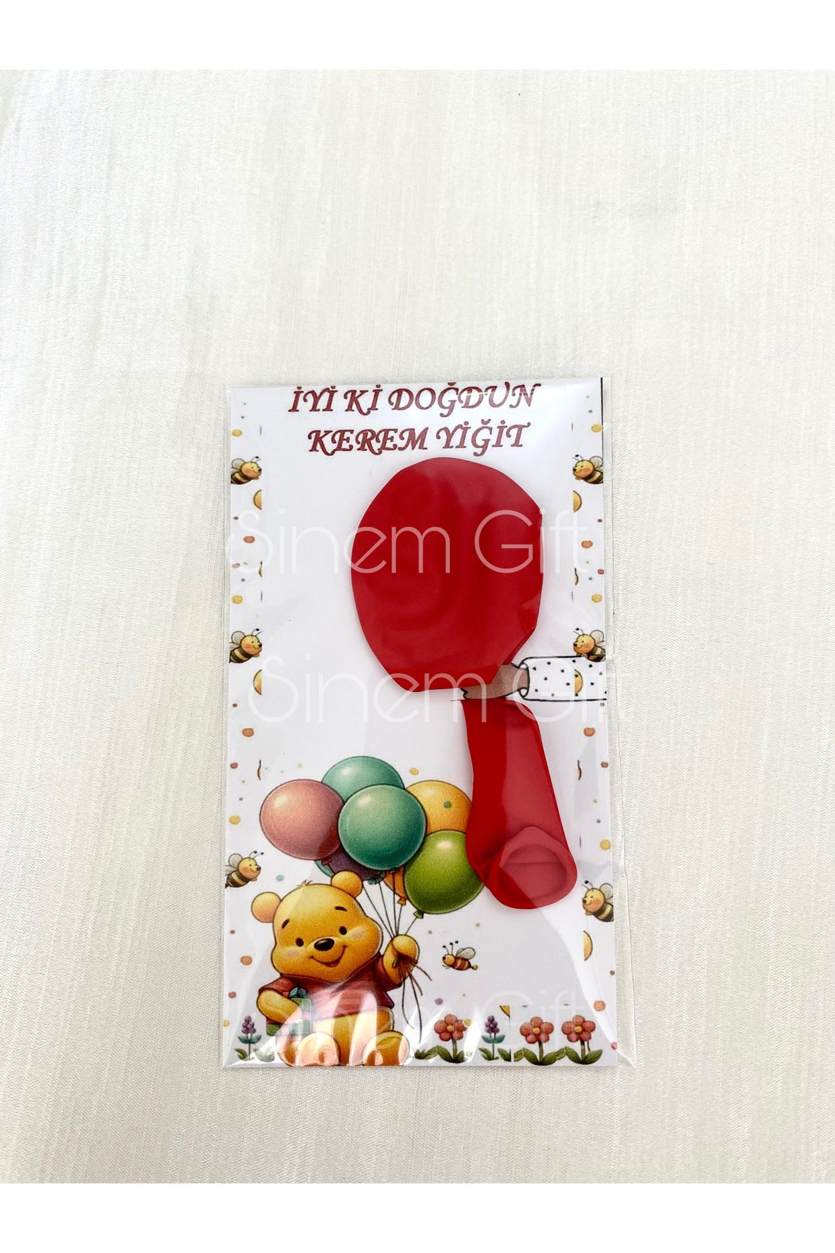 Sinem Gift 20 Adet Doğum Günü Hediyelik Balon - Winnie Pooh Konseptli Hediyelik - Çocuk Hediyesi