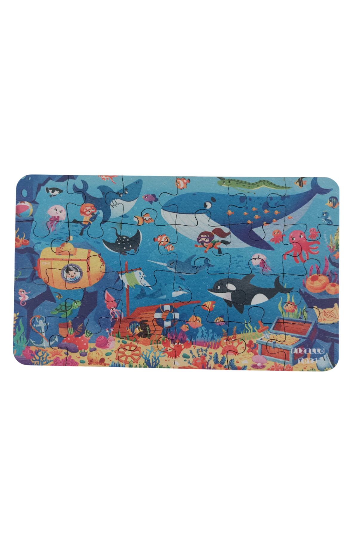 Fizello Rich Sea - Zengin Deniz / Small Puzzle 3-7 Yaş 24 Parça