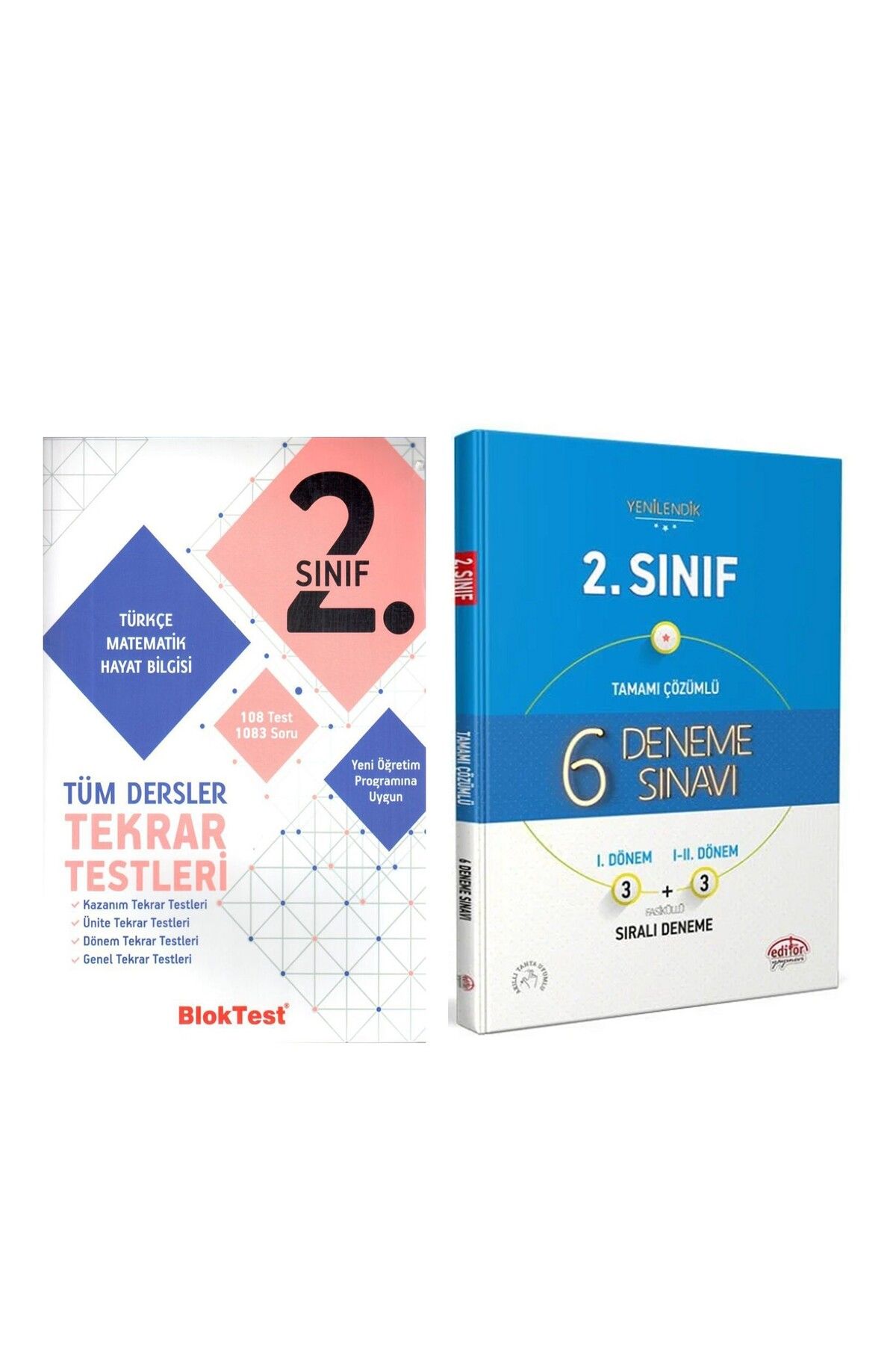 Ankara Kitap Merkezi Bloktest Yayınları 2. Sınıf Tüm Dersler Tekrar Testleri ve Editör Deneme Seti 2 Kitap