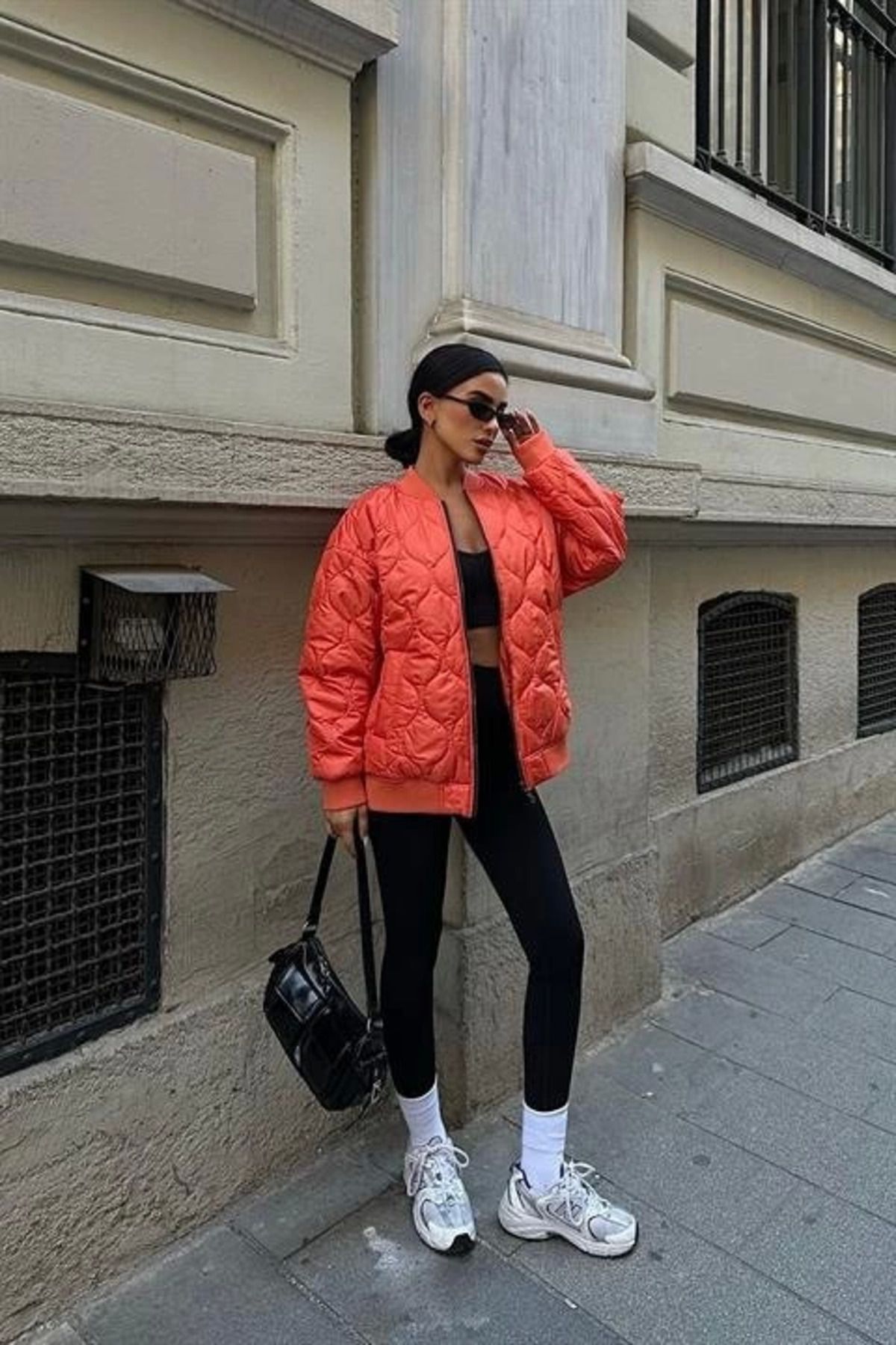 Omarı Alisa Oversize Kapitone Bomber Ceket 7058 -08