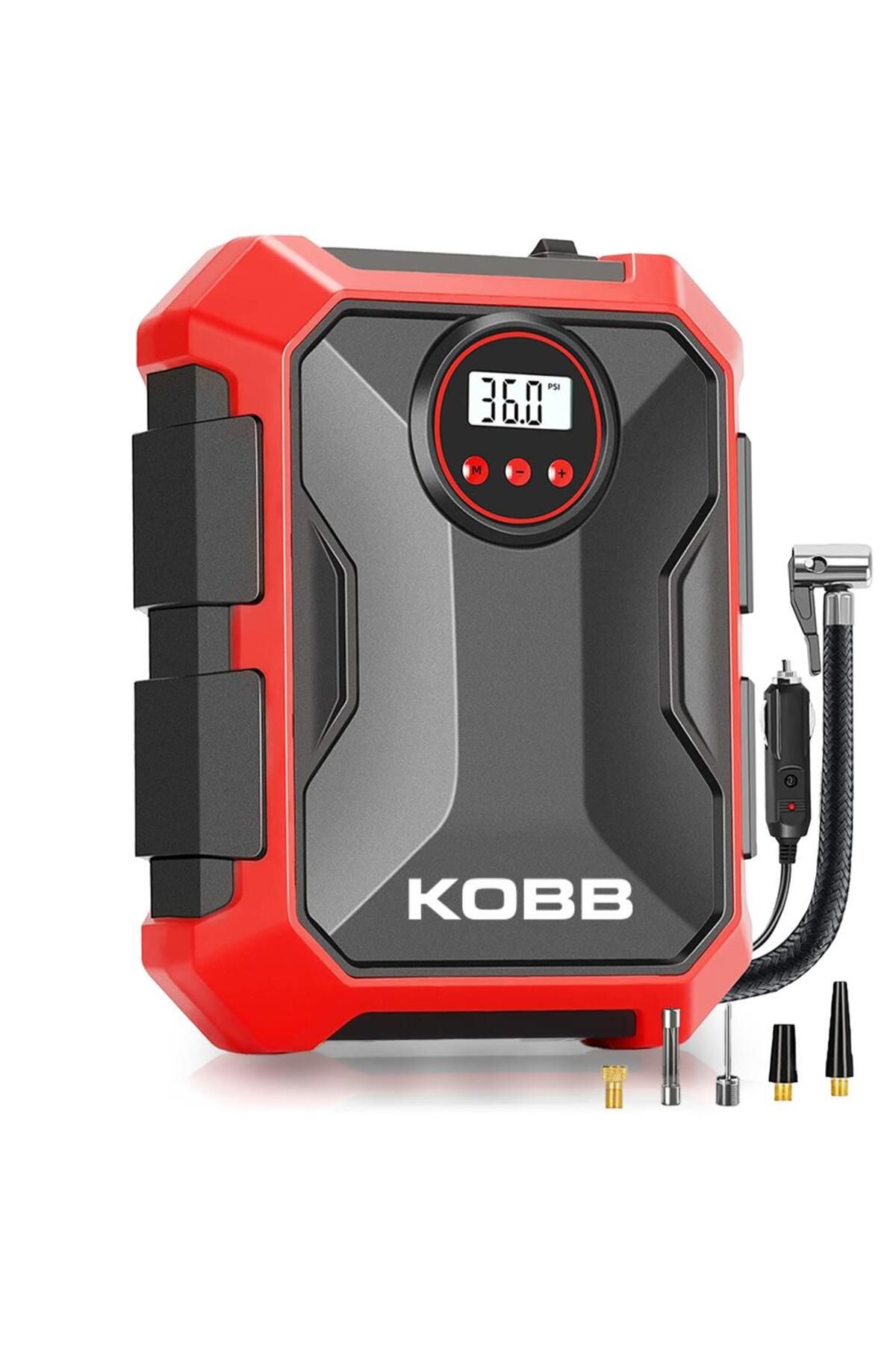 KOBB KB200 12Volt 150 PSI Ayarlanabilir Dijital Basınç Göstergeli Hava Lastik Şişirme Pompası