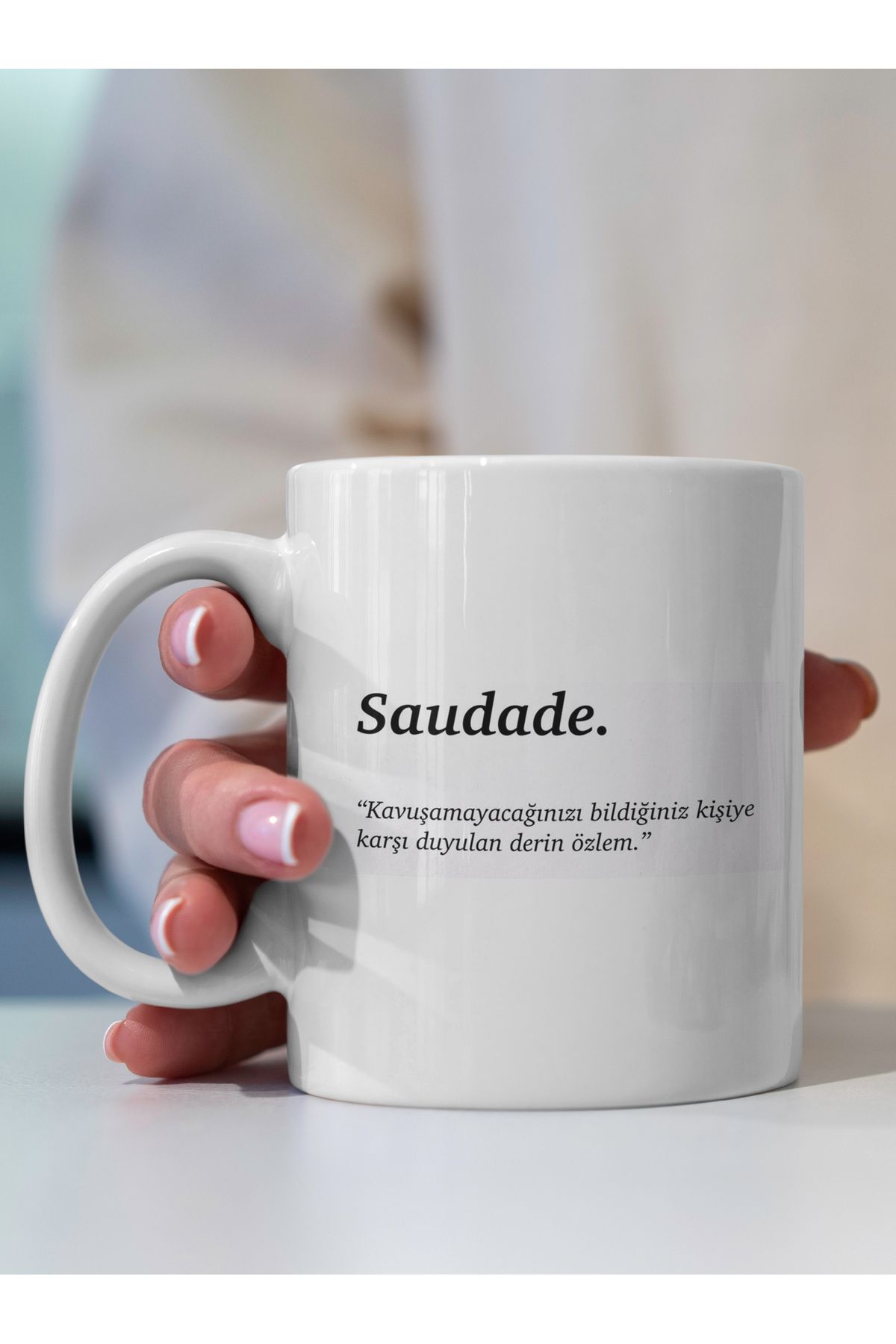Ayabak Kupa Bardak - Saudade Desenli Kupa Bardak - Hediyelik Kupa Bardak