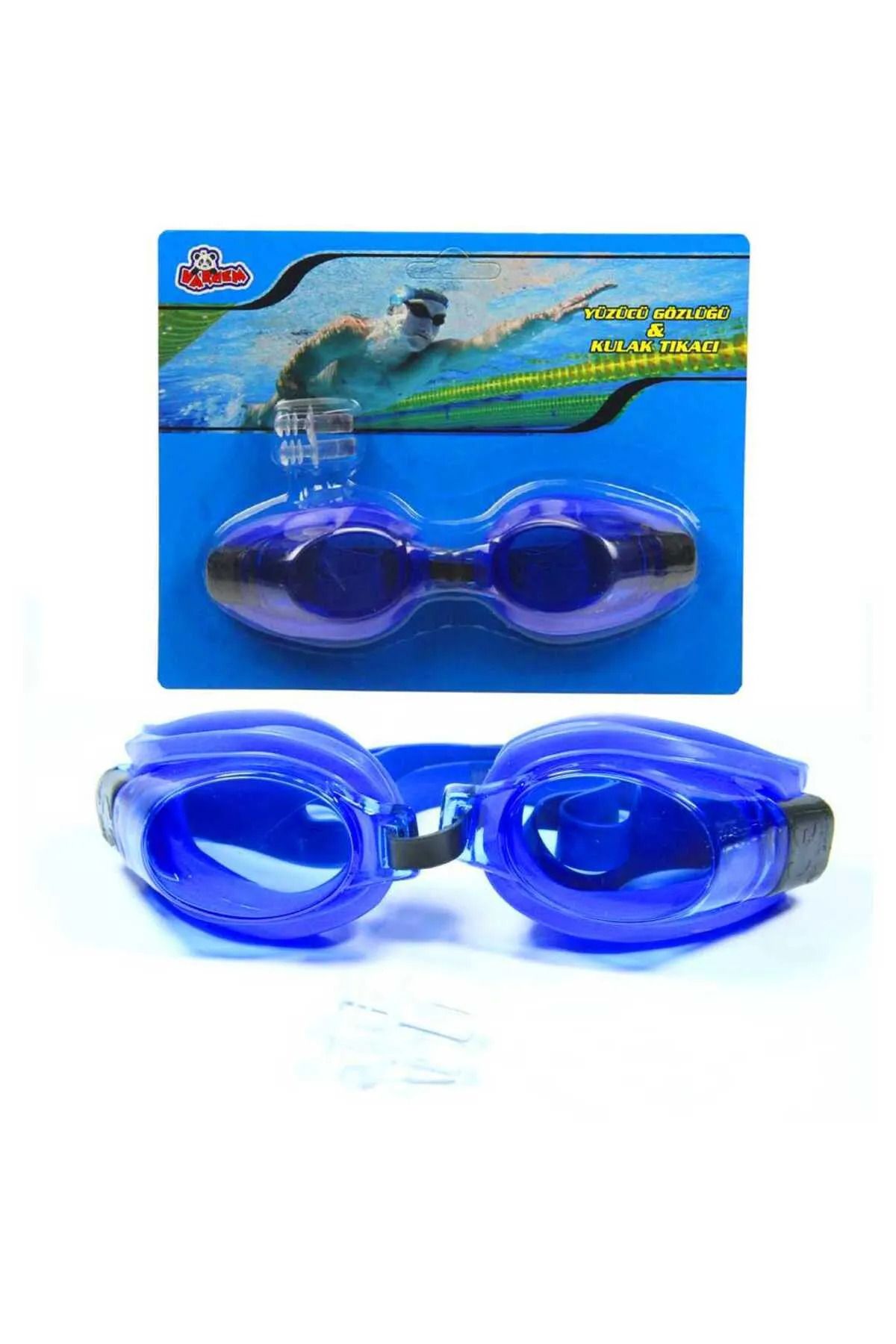Sea Home Kulak Tıkaçlı Vakumlu Havuz Ve Deniz Yüzme Gözlüğü 3-8 Yaş Çocuk