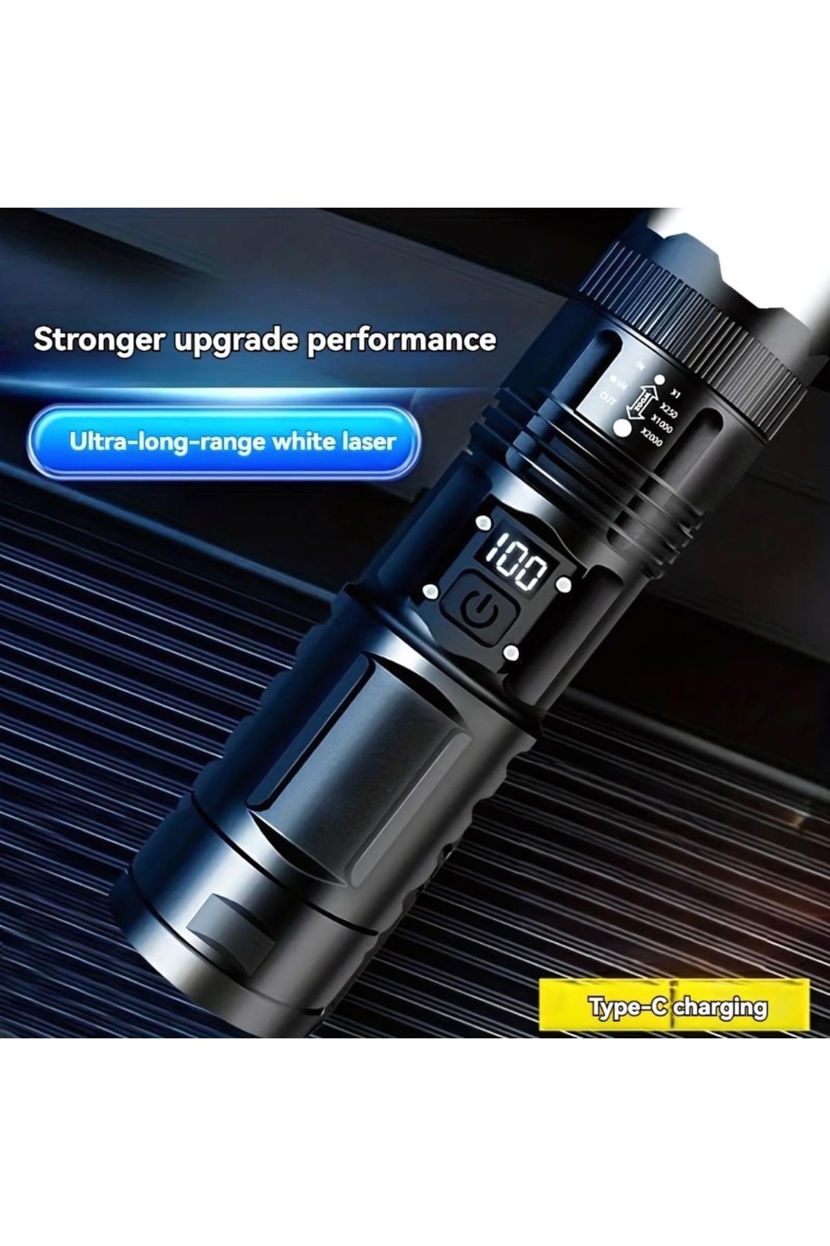 Generic-APF® Powerful, Ultra Bright Telescopic LED Flashlight with Phone Charging Function 4