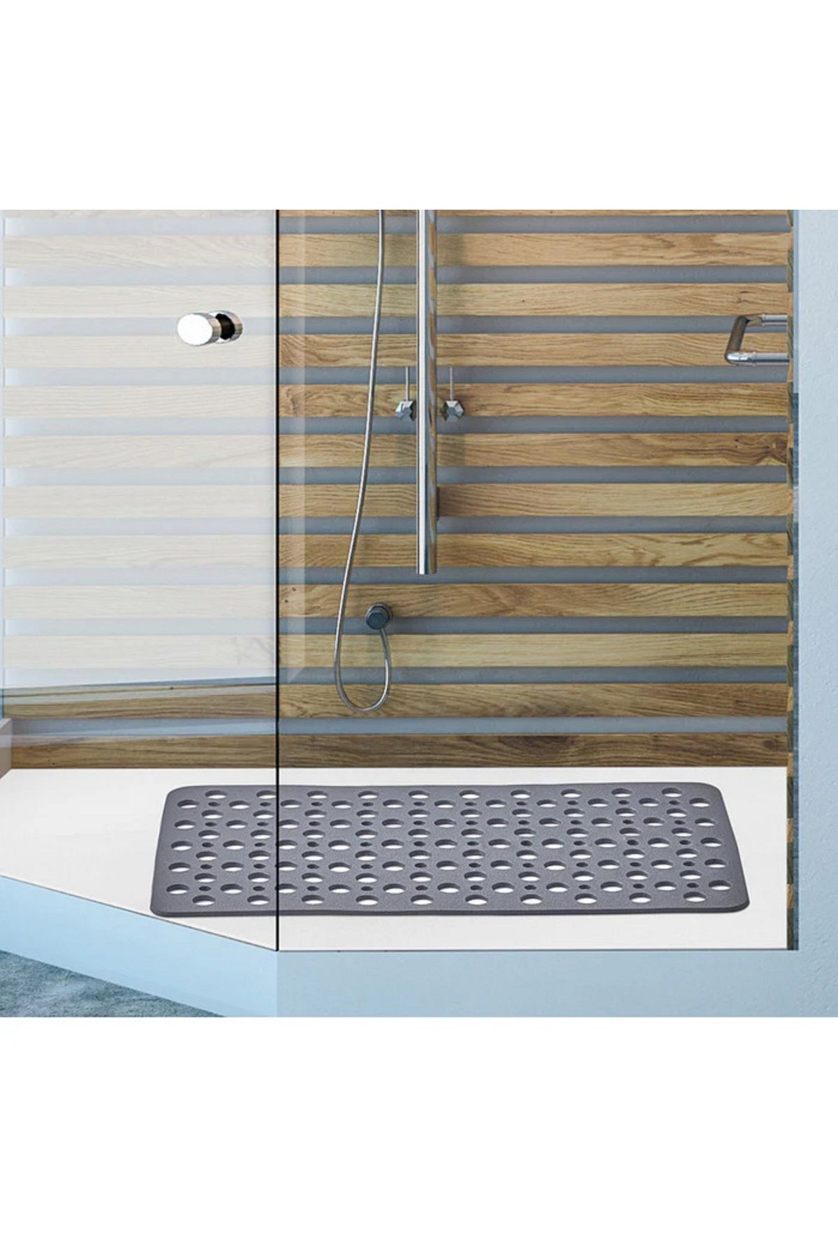 Sea Home 1 Adet Banyo Duşa Kabin Ve Küvet Kaydırmazı Vantuzlu Paspas 33X66 CM M-141