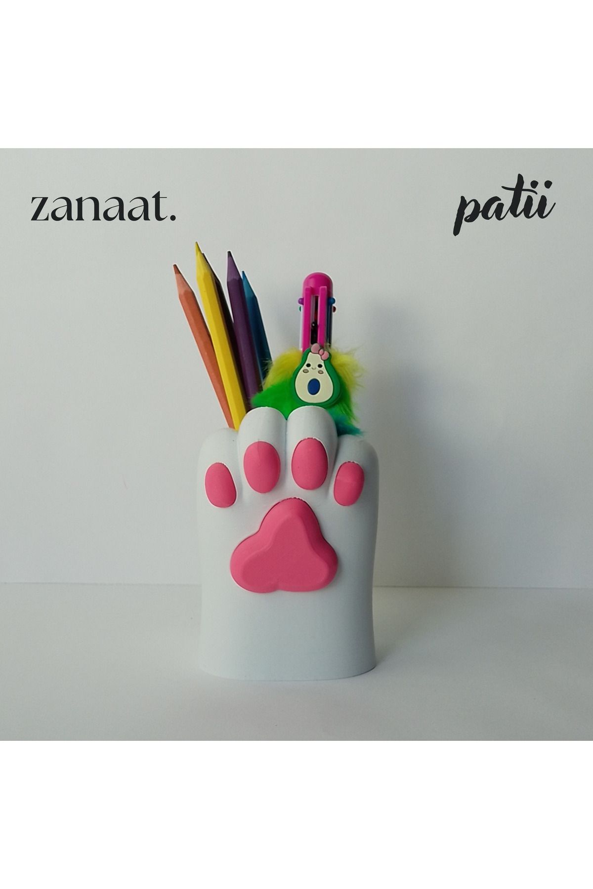 Zanaat Özel Üretim Sevimli Kedi Patisi Şeklinde Kalemlik