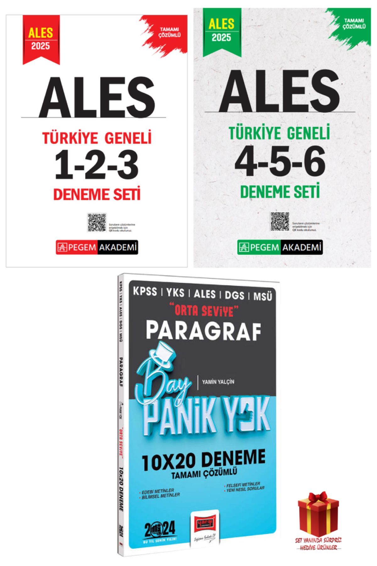 Pegem Akademi Yayıncılık 2025 Pegem Ales Türkiye Geneli Deneme Sınavları+Yargı Ales Paragraf Deneme
