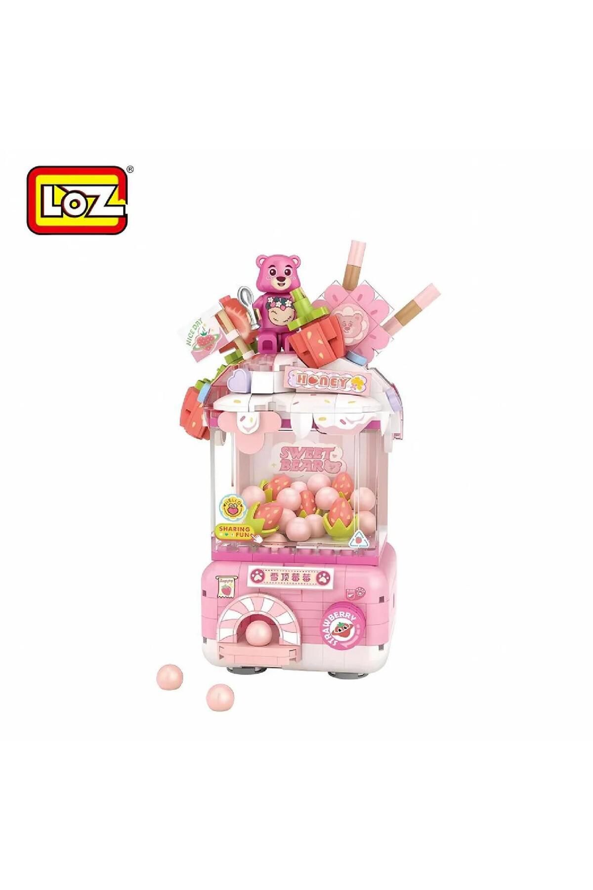 Vagonlife Loz Mini Gashapon Makineleri Block Lego Pembe 444 Parça (LZ1680) GKO