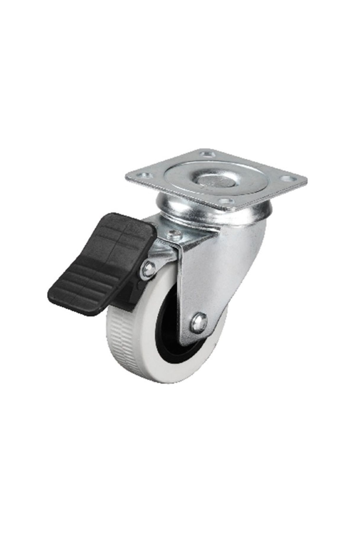 Hts 334- 50x20 Mm Çift Bilyalı Tablalı Frenli Teker 4 Ad.