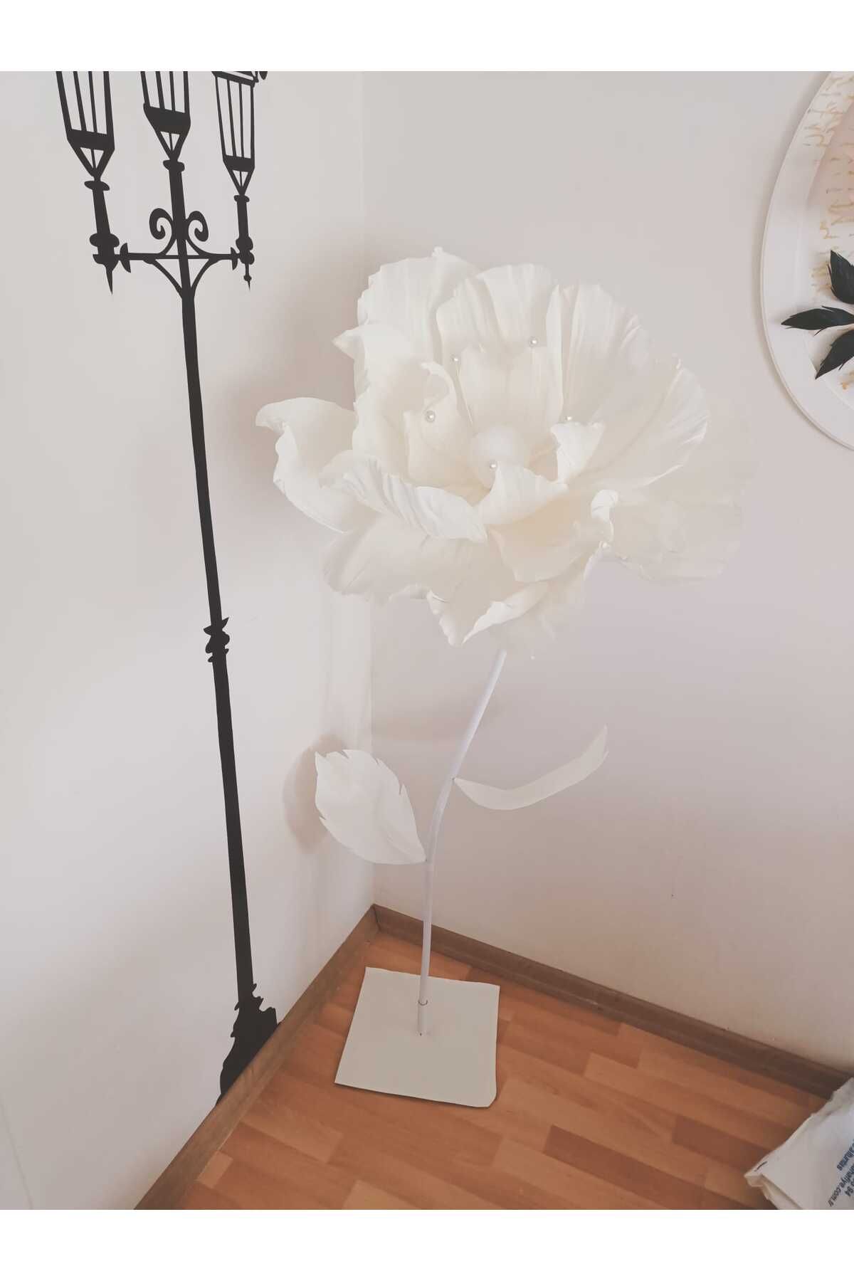 Rose bloome Dev çiçek italyan krapon antik beyaz