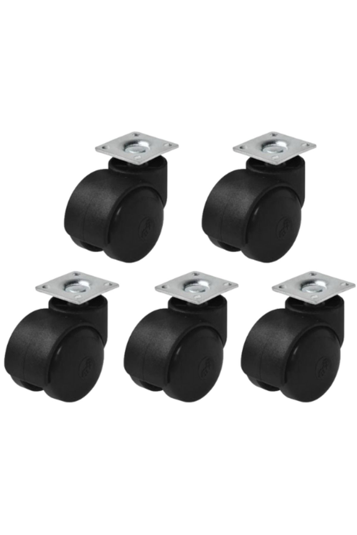 Hts 411- Büro Tipi Tablalı Dönerli Mobilya Tekeri Çap 49 Mm 5 Ad.