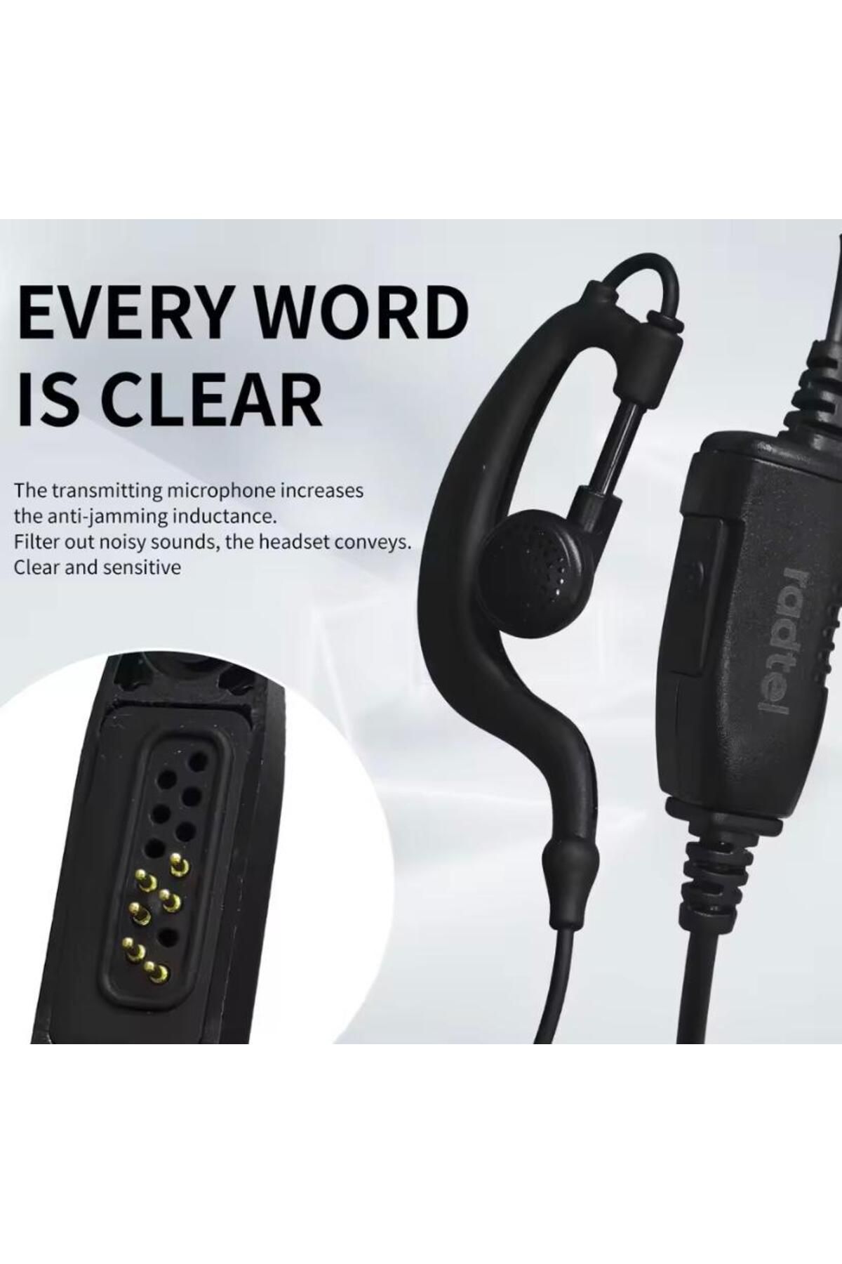 radtel RT-880 RT-880G UV-98 artı iradio radtet PTT Mic ile iki yönlü telsiz kulaklık kulaklık