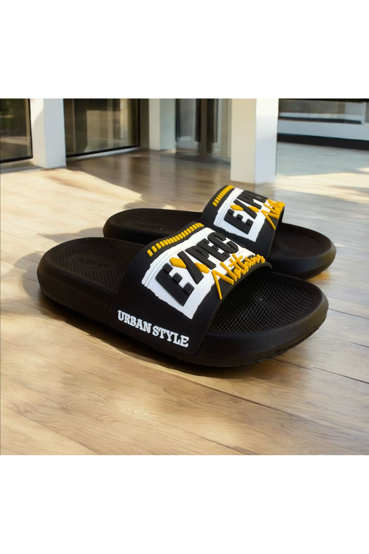 GEZER-Non-Slip Sole Slippers. Pool Sea Bathroom Balcony Terrace Home and Street Men's Slippers 7